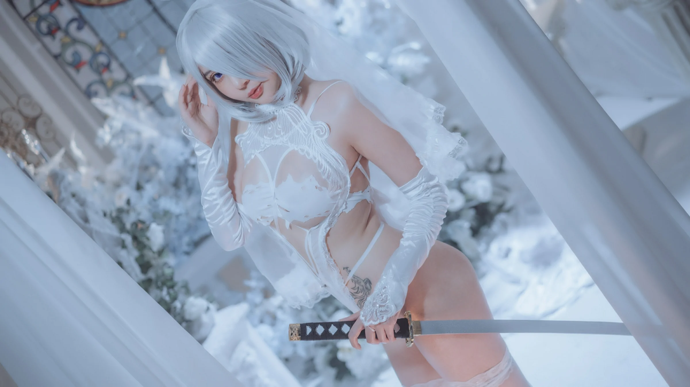 蜜蜜子 — 大尺度定制2B Cosplay-第13张