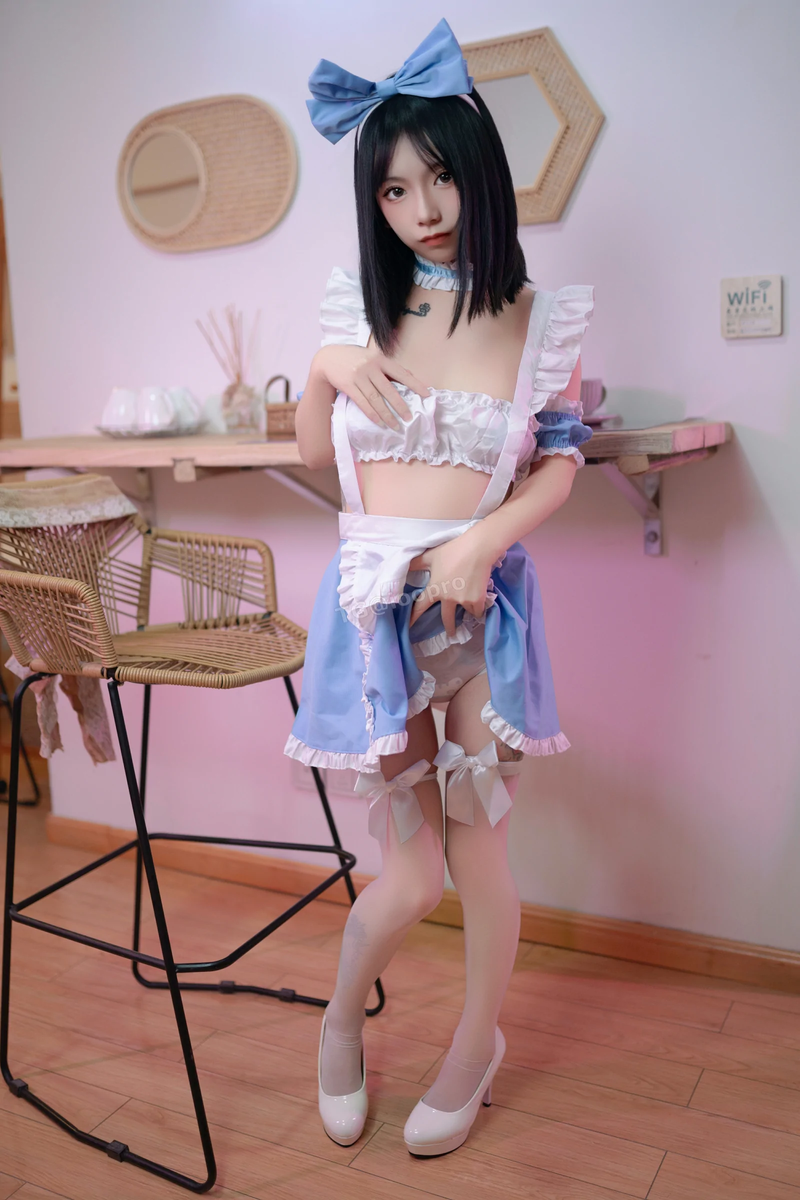 Bangni邦尼 – 双人女仆 Cosplay-第11张