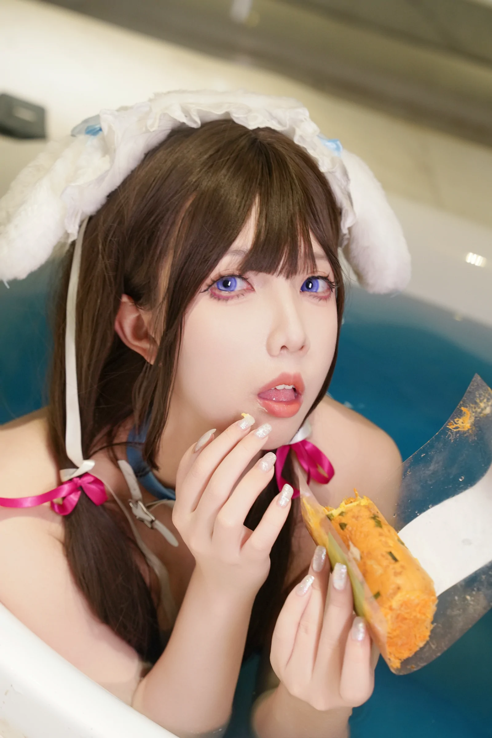 小和甜酒 – 浴缸之-蓝色小狗 Cosplay-第21张