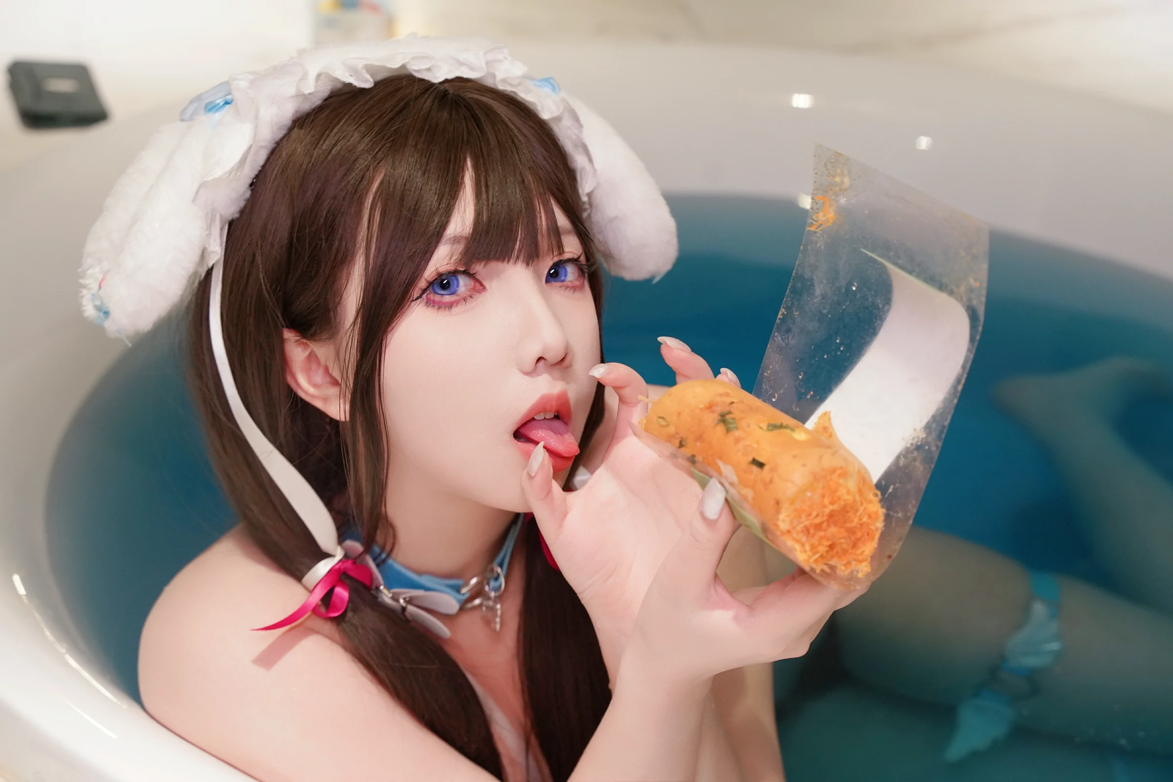 小和甜酒 – 浴缸之-蓝色小狗 Cosplay-第22张