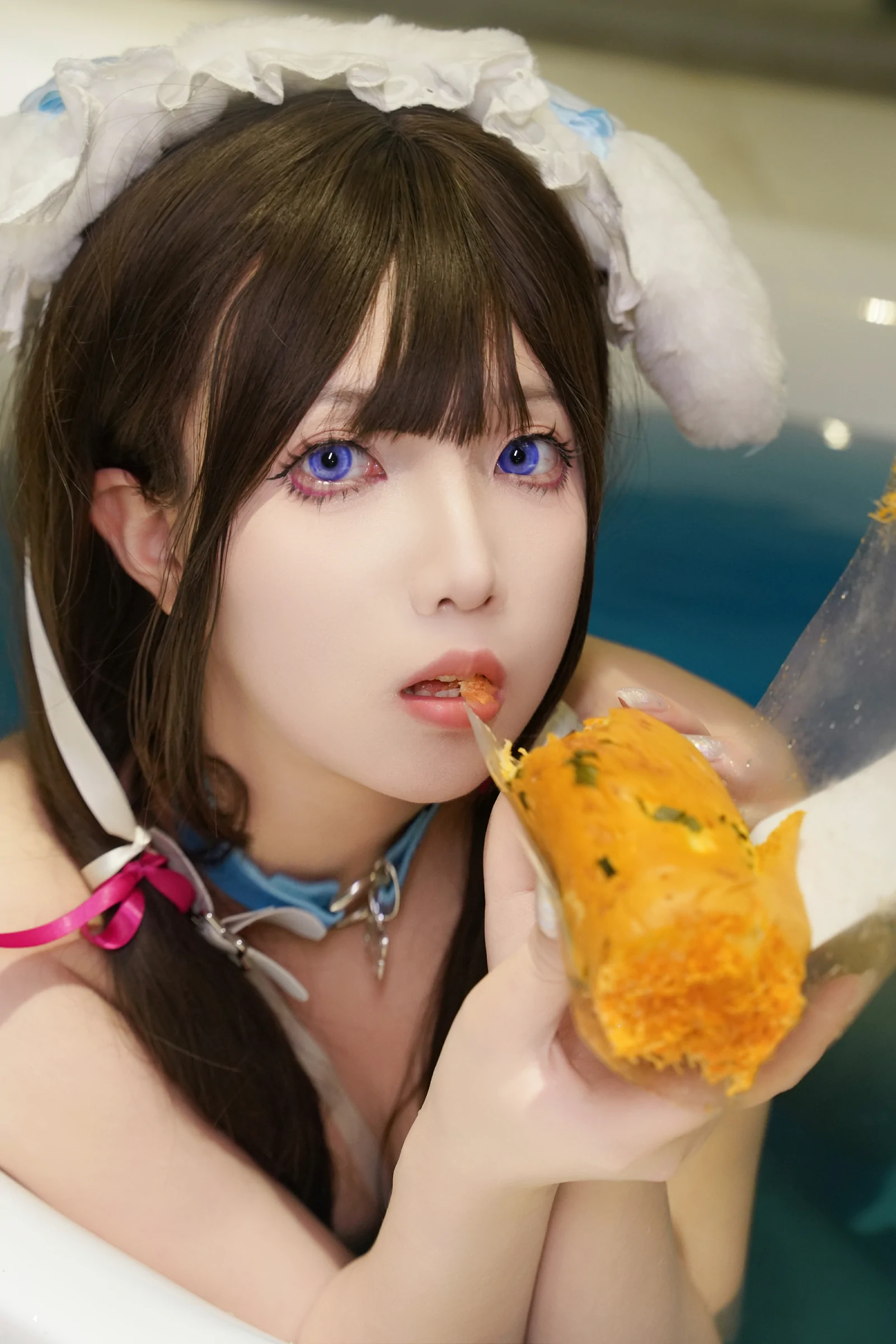小和甜酒 – 浴缸之-蓝色小狗 Cosplay-第23张