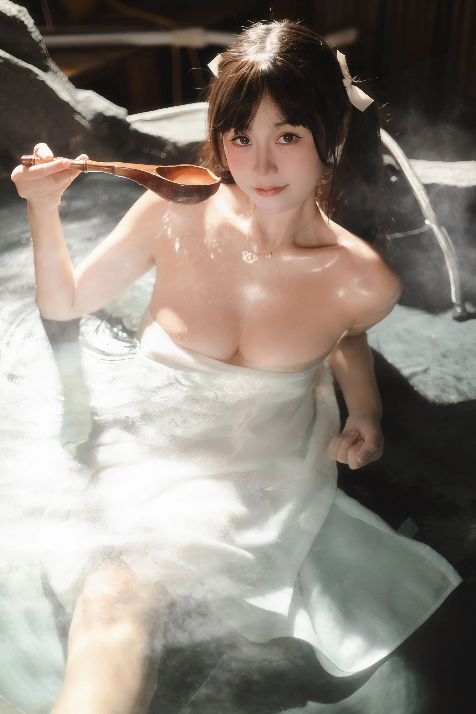 灵罗娃娃 – 温泉 Cosplay-第28张