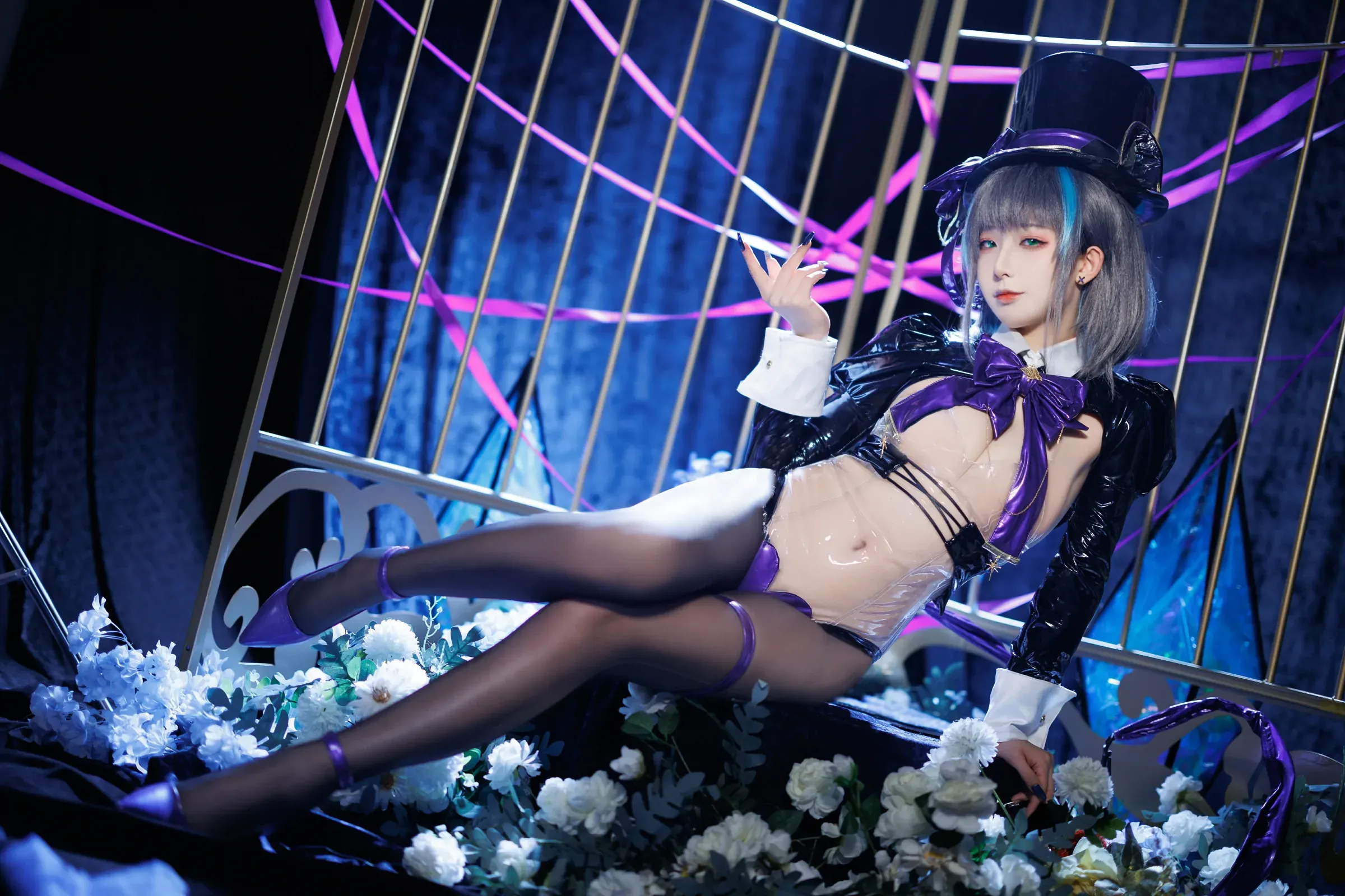 封疆疆v  柴郡魔术师 绚烂夜梦[50P] Cosplay-第1张