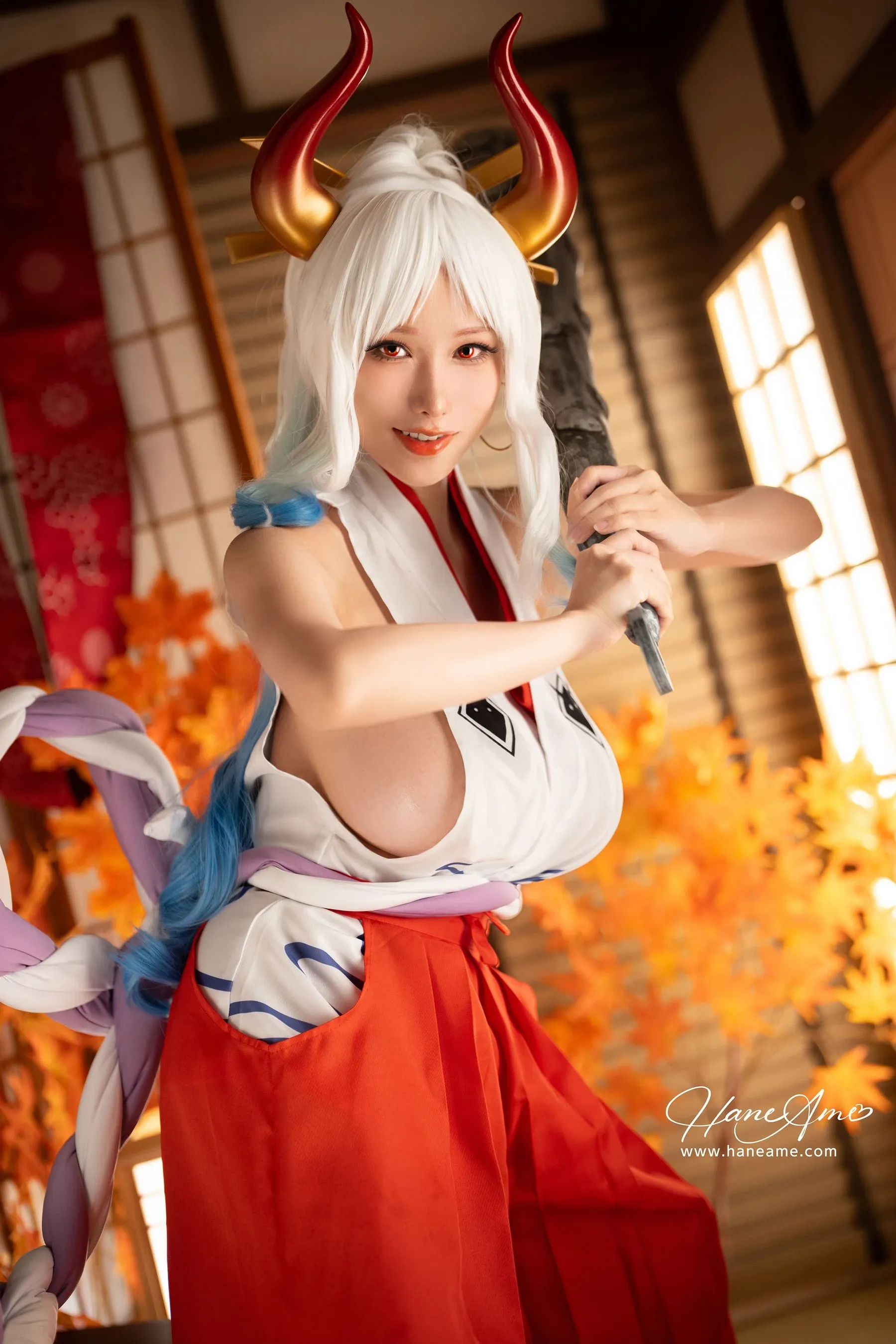 雨波_HaneAme – 海贼王大和 Cosplay-第4张