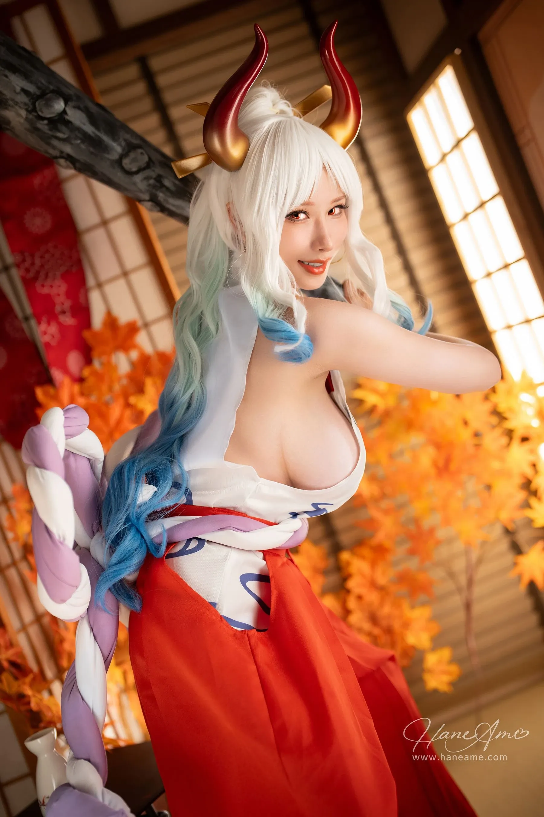 雨波_HaneAme – 海贼王大和 Cosplay-第3张