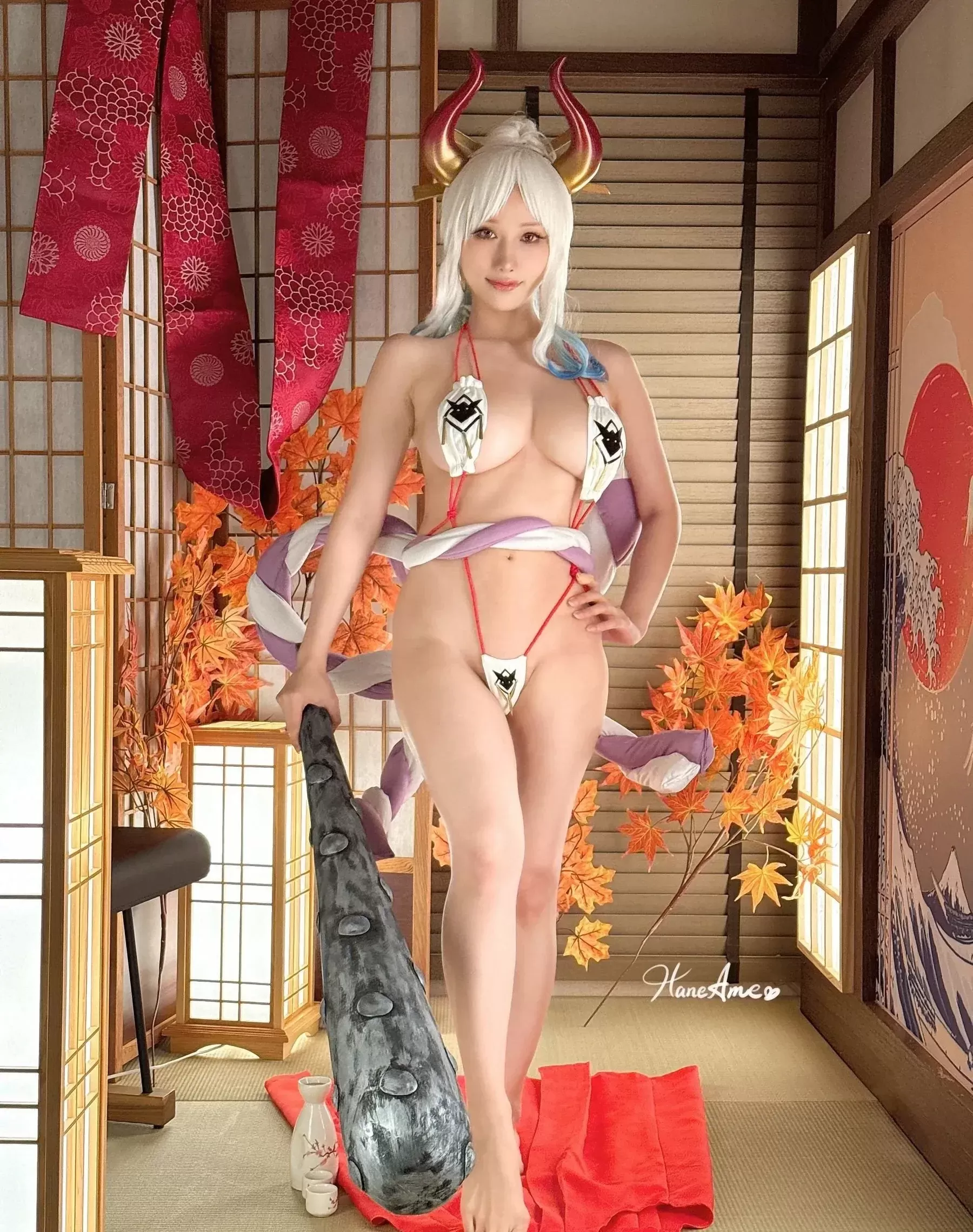 雨波_HaneAme – 海贼王大和 Cosplay-第35张
