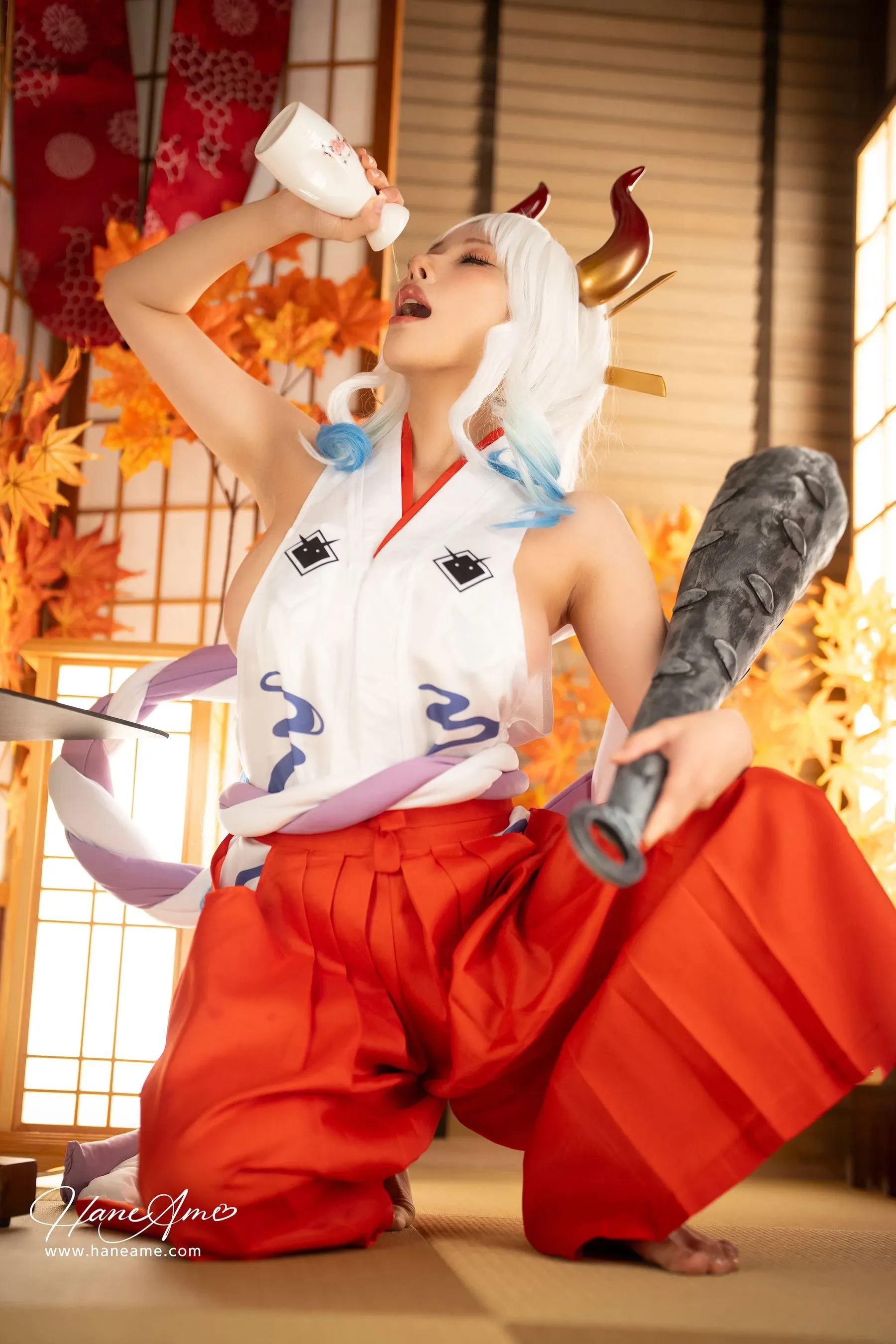 雨波_HaneAme – 海贼王大和 Cosplay-第41张