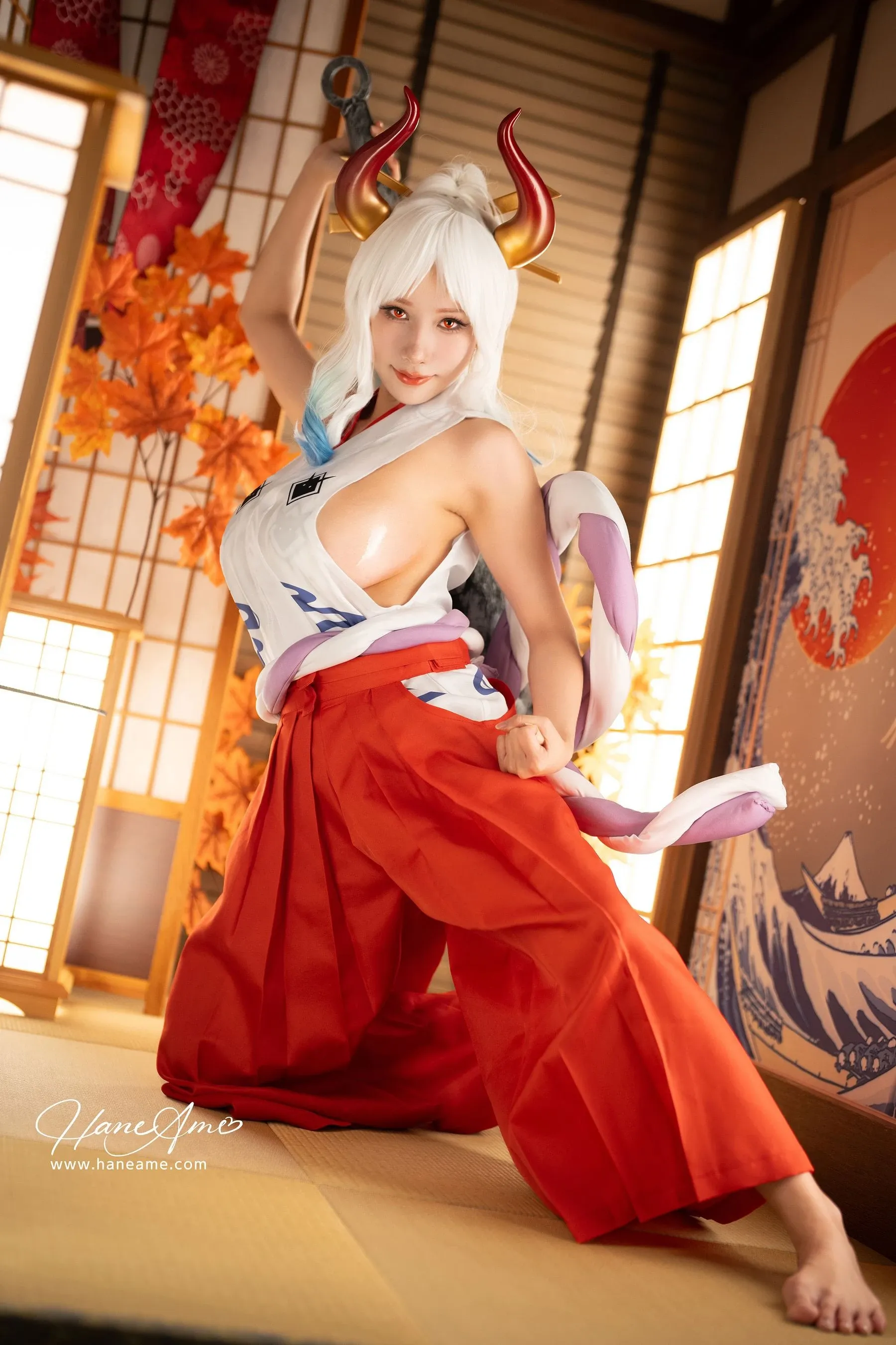 雨波_HaneAme – 海贼王大和 Cosplay-第43张