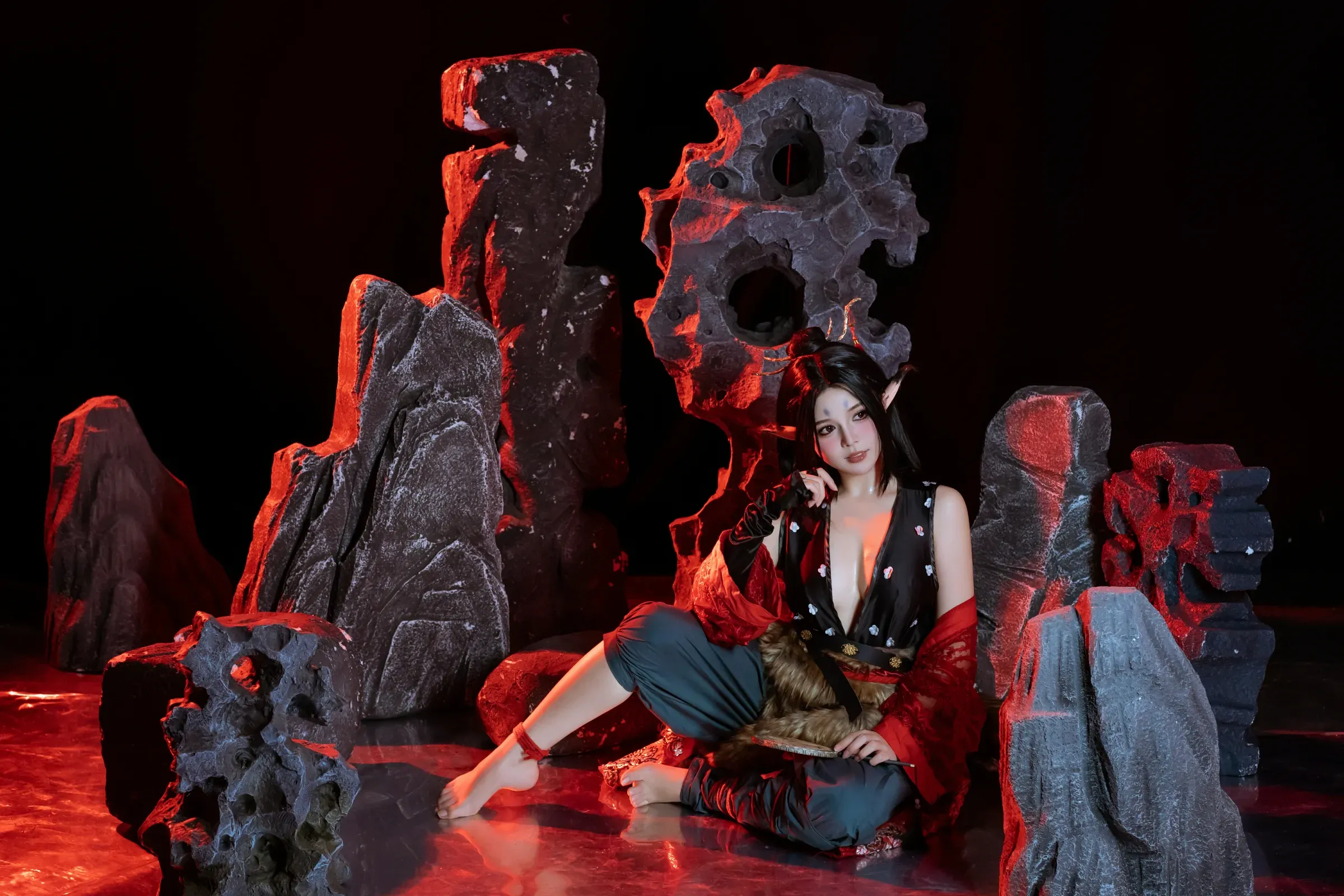 七月喵子 – 黑神话萍萍 Cosplay-第7张