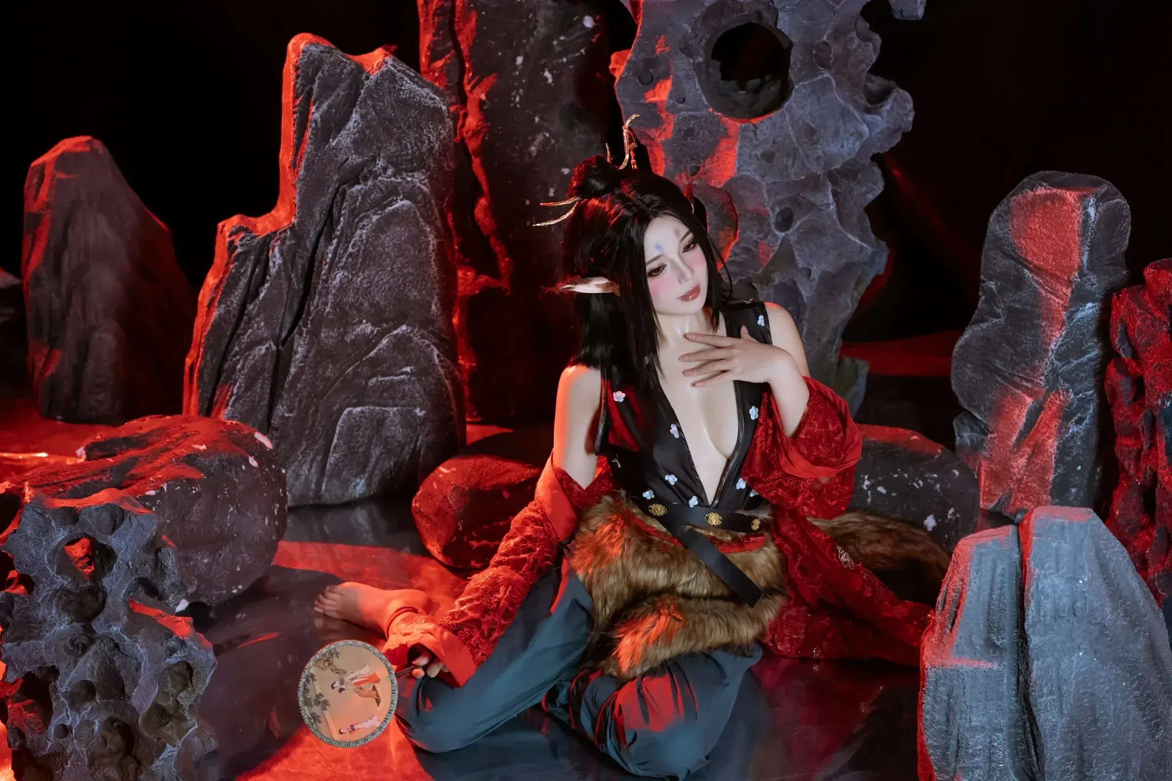 七月喵子 – 黑神话萍萍 Cosplay-第9张