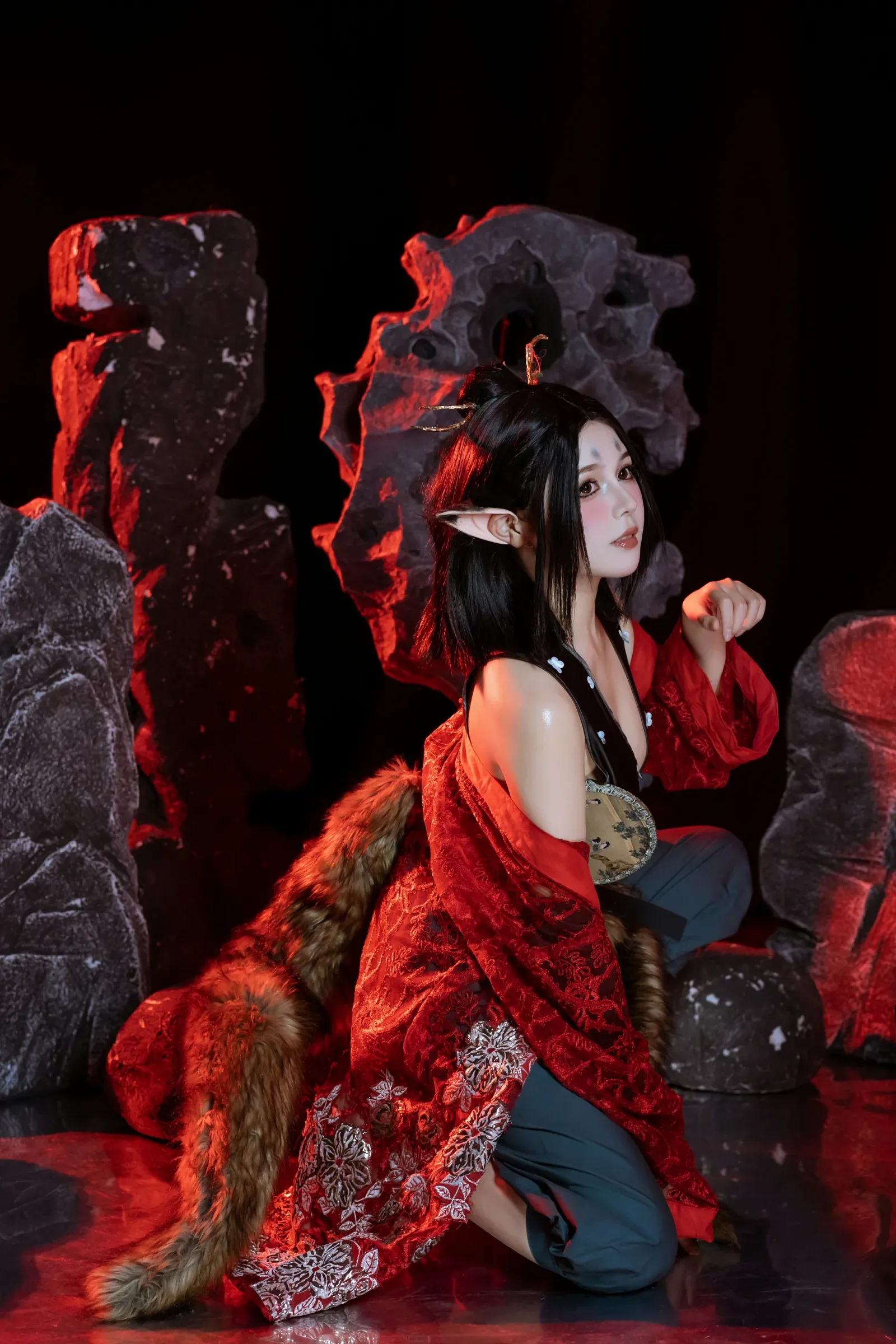 七月喵子 – 黑神话萍萍 Cosplay-第11张