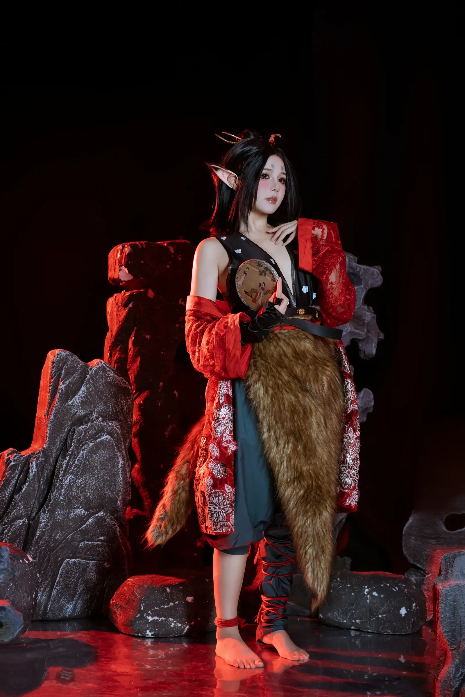 七月喵子 – 黑神话萍萍 Cosplay-第12张