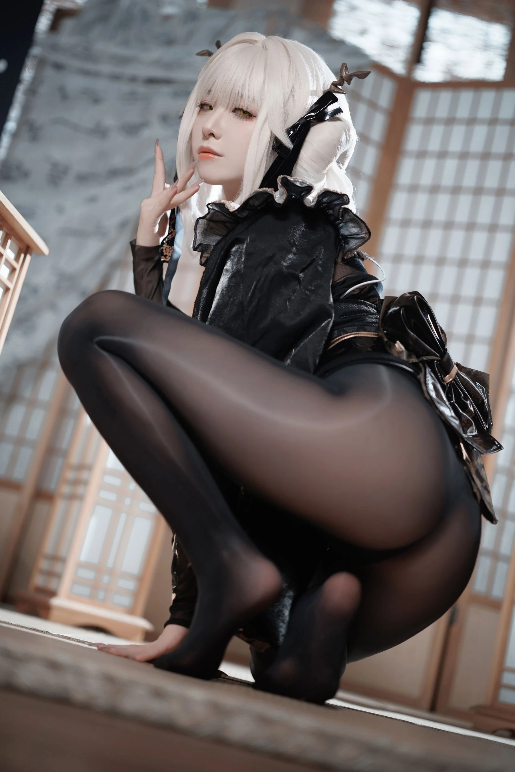 封疆疆v – NIKKE 白兔布兰儿 Cosplay-第32张