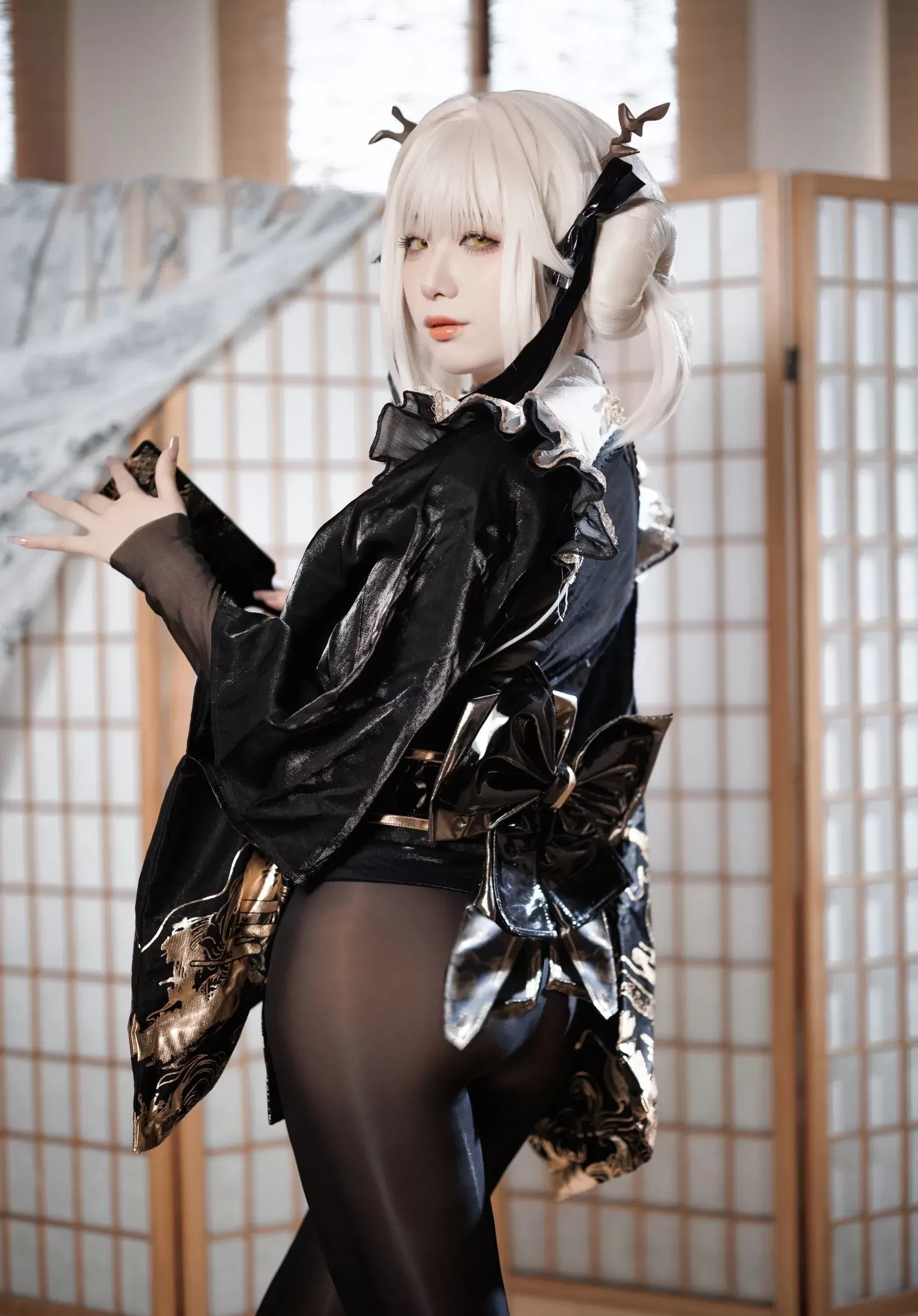 封疆疆v – NIKKE 白兔布兰儿 Cosplay-第38张