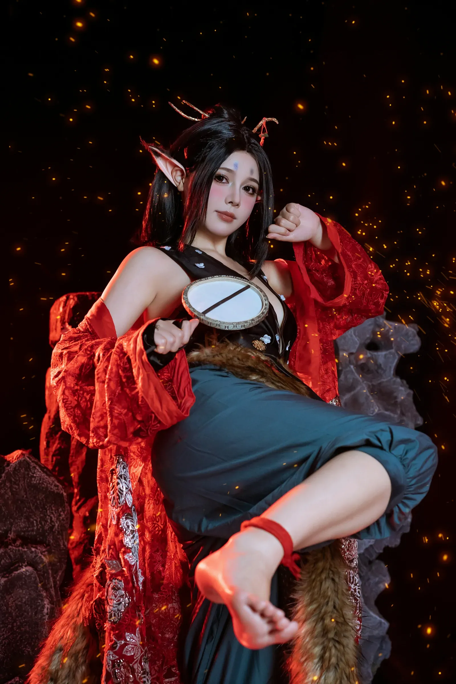 七月喵子 – 黑神话萍萍 Cosplay-第76张