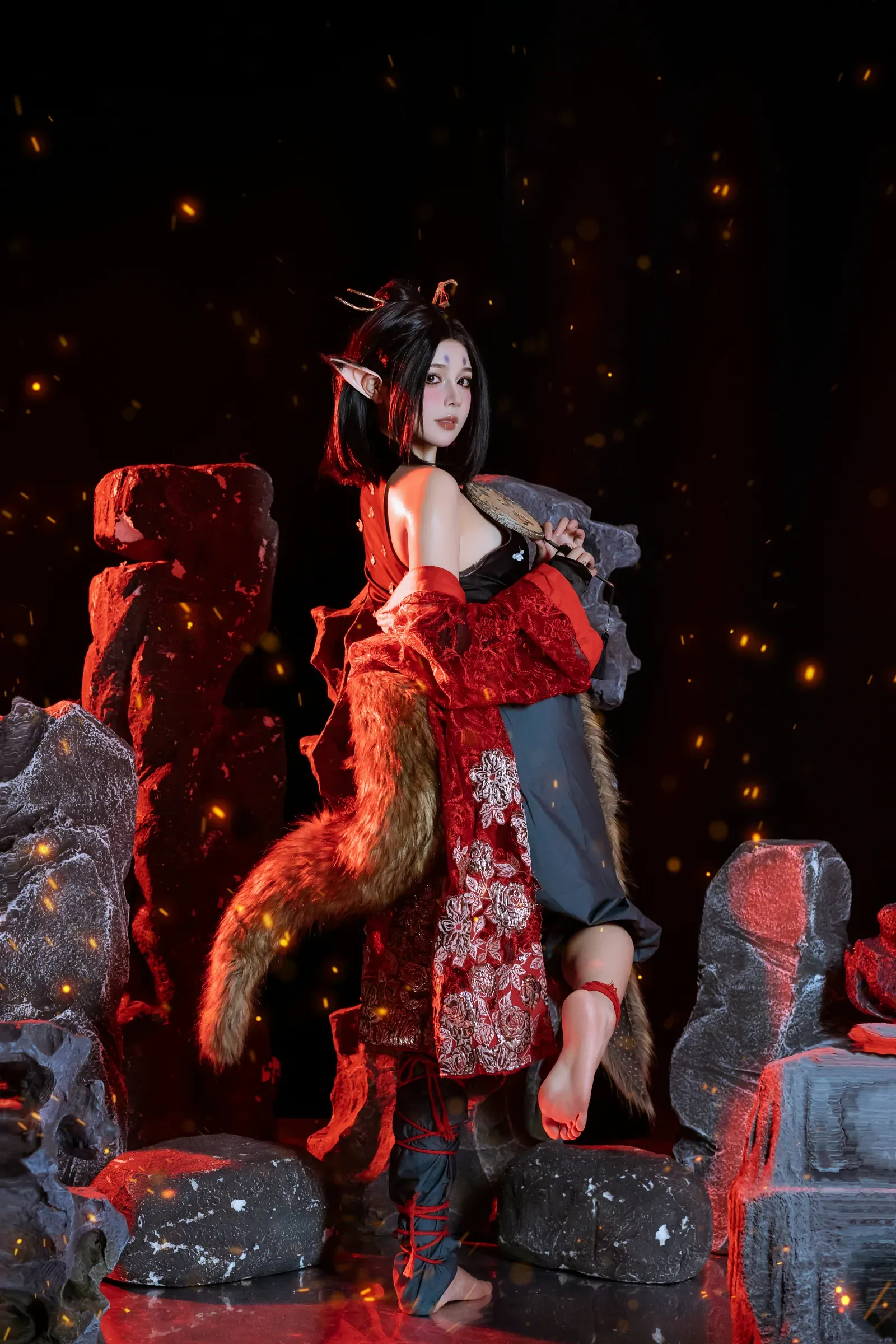 七月喵子 – 黑神话萍萍 Cosplay-第75张