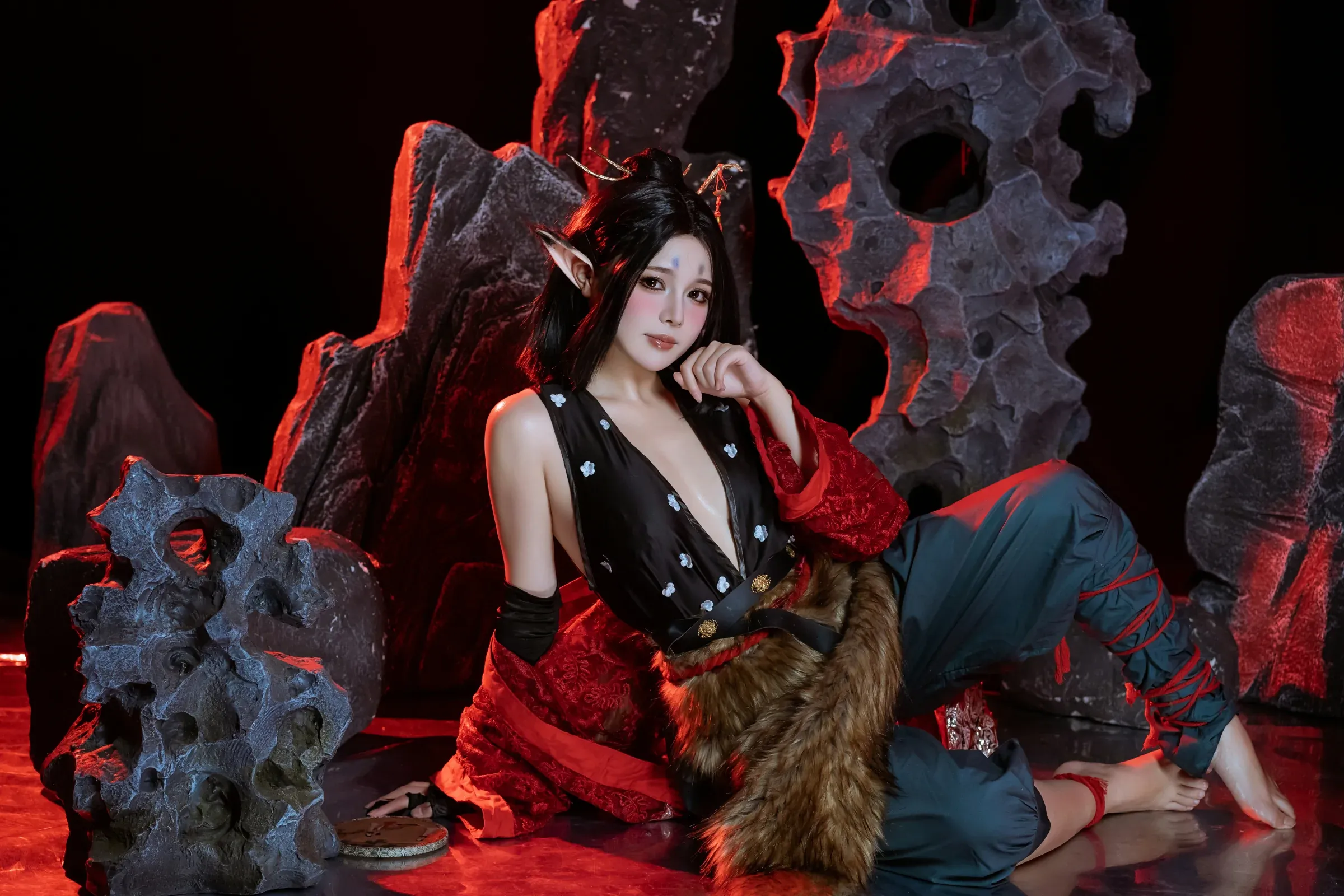 七月喵子 – 黑神话萍萍 Cosplay-第77张