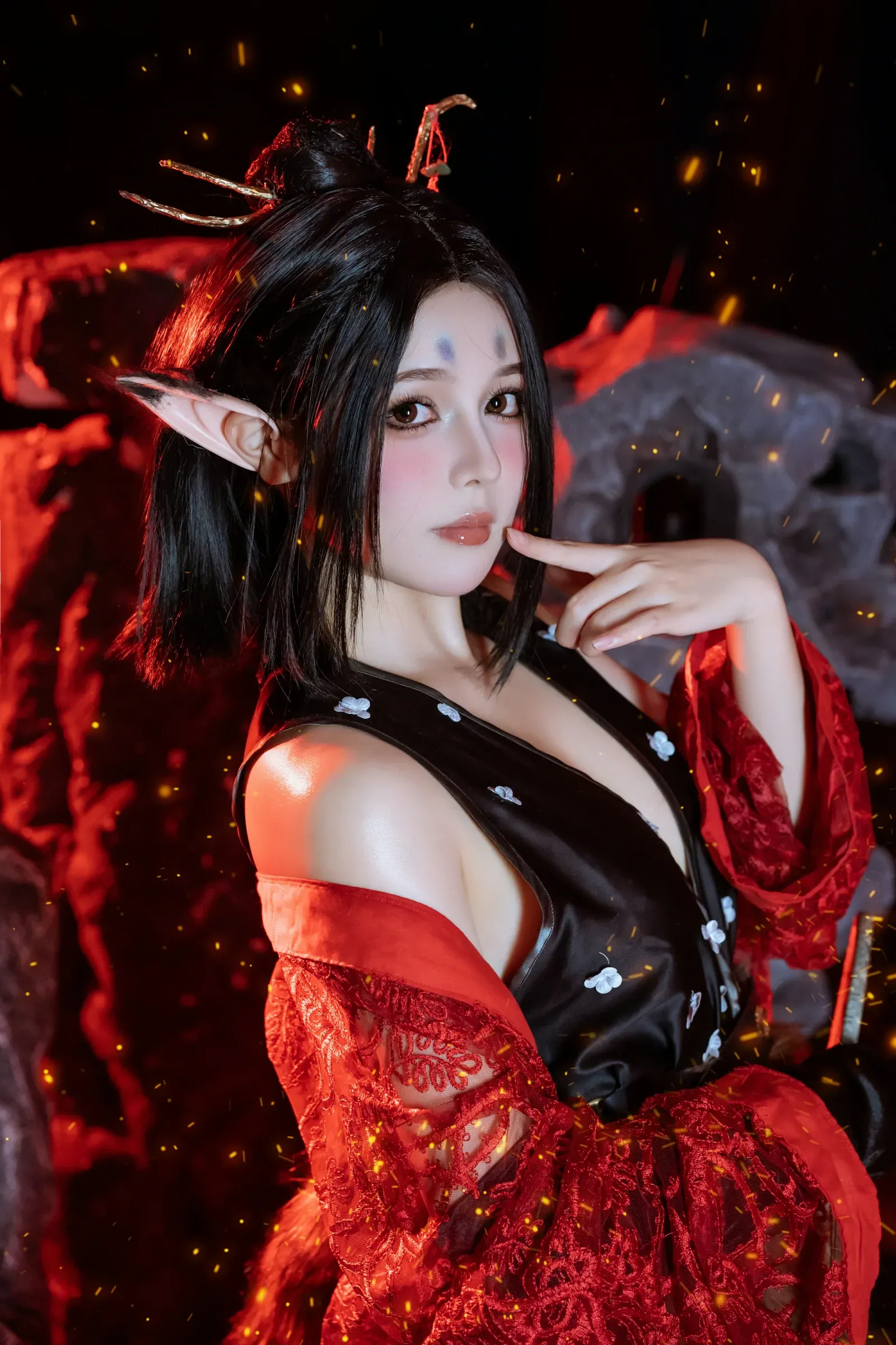 七月喵子 – 黑神话萍萍 Cosplay-第80张