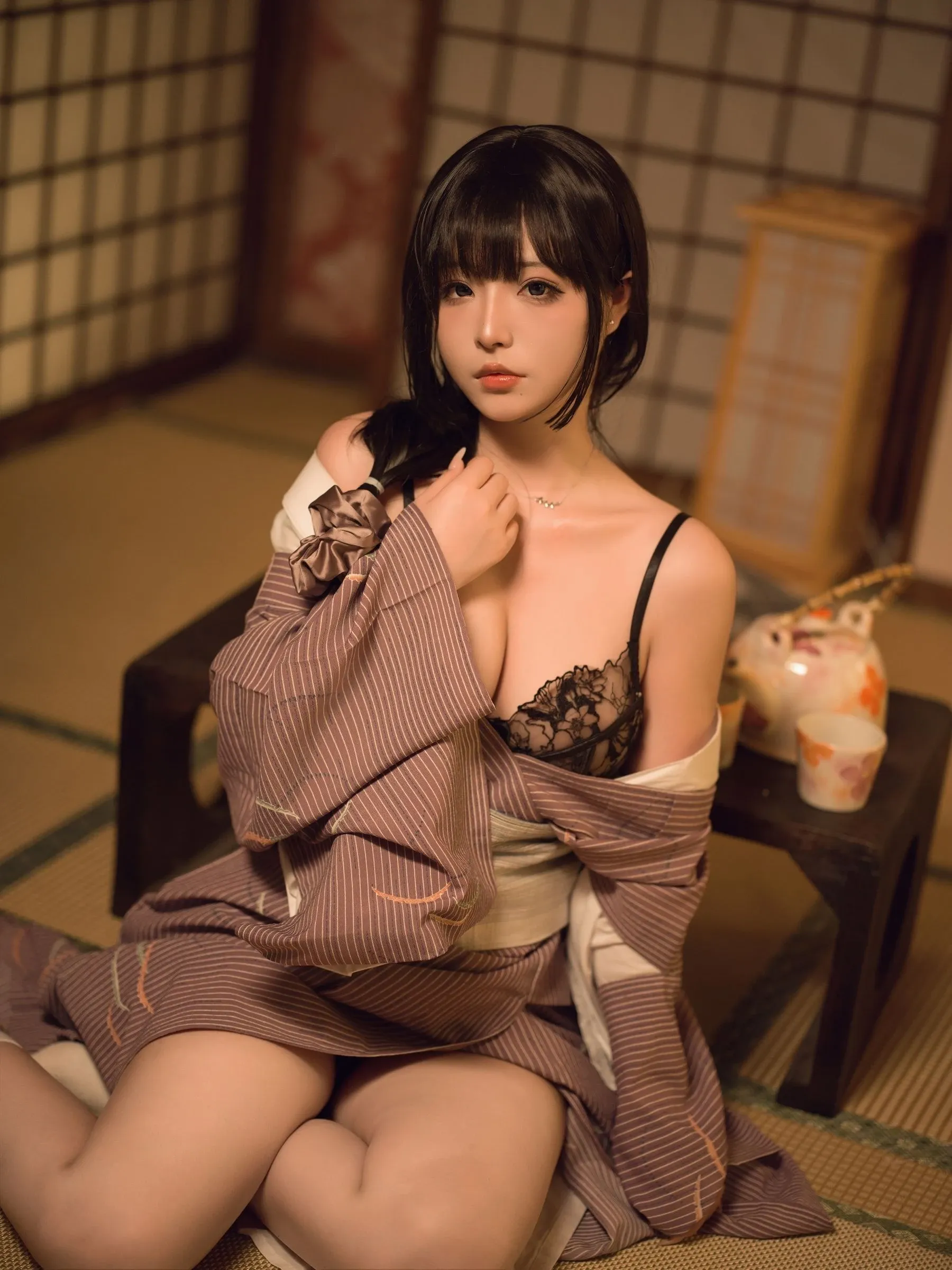yuuhui玉汇 – 独居的寡姐 Cosplay-第1张