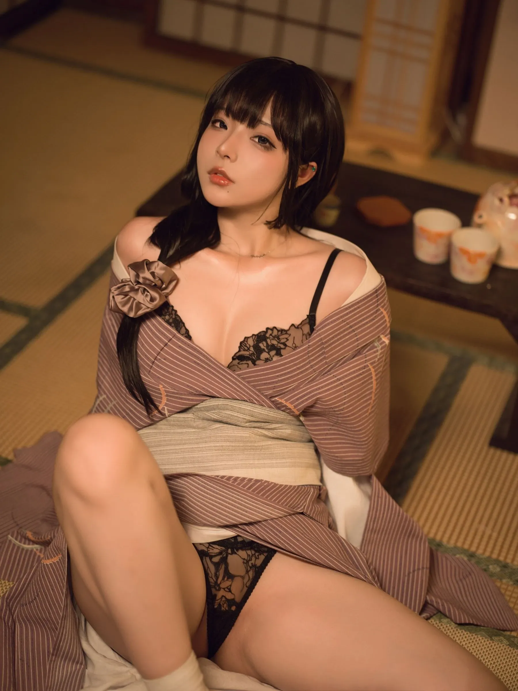 yuuhui玉汇 – 独居的寡姐 Cosplay-第100张