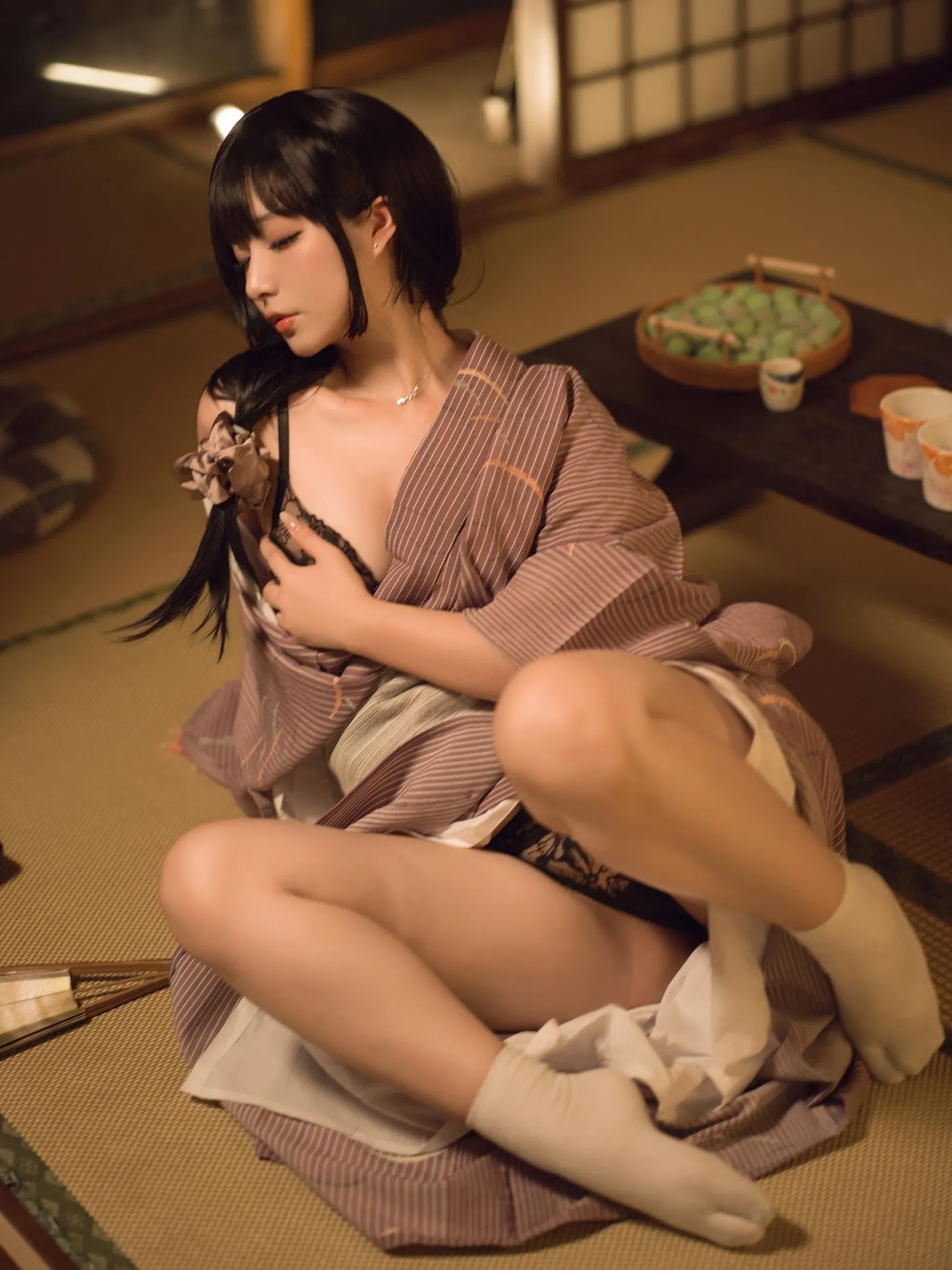 yuuhui玉汇 – 独居的寡姐 Cosplay-第97张