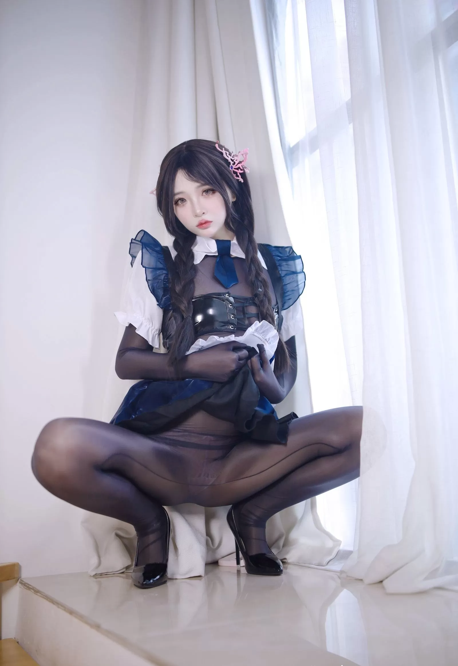 疯猫ss – 七了个三 女仆特工 Cosplay-第25张