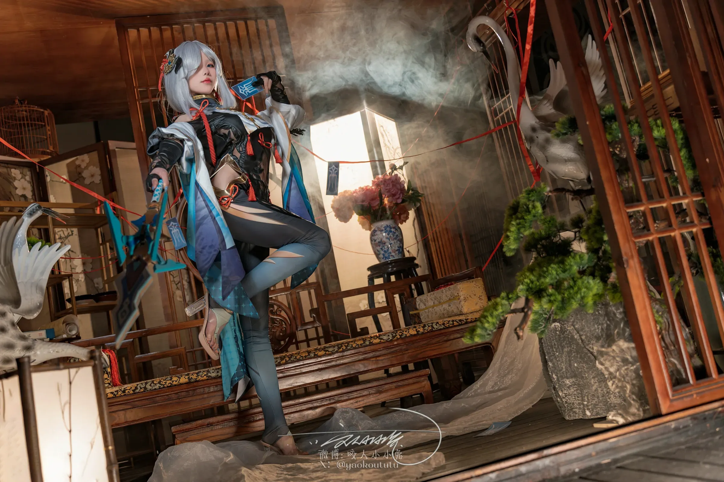 咬一口兔娘 – 原神 申鹤 Cosplay-第3张