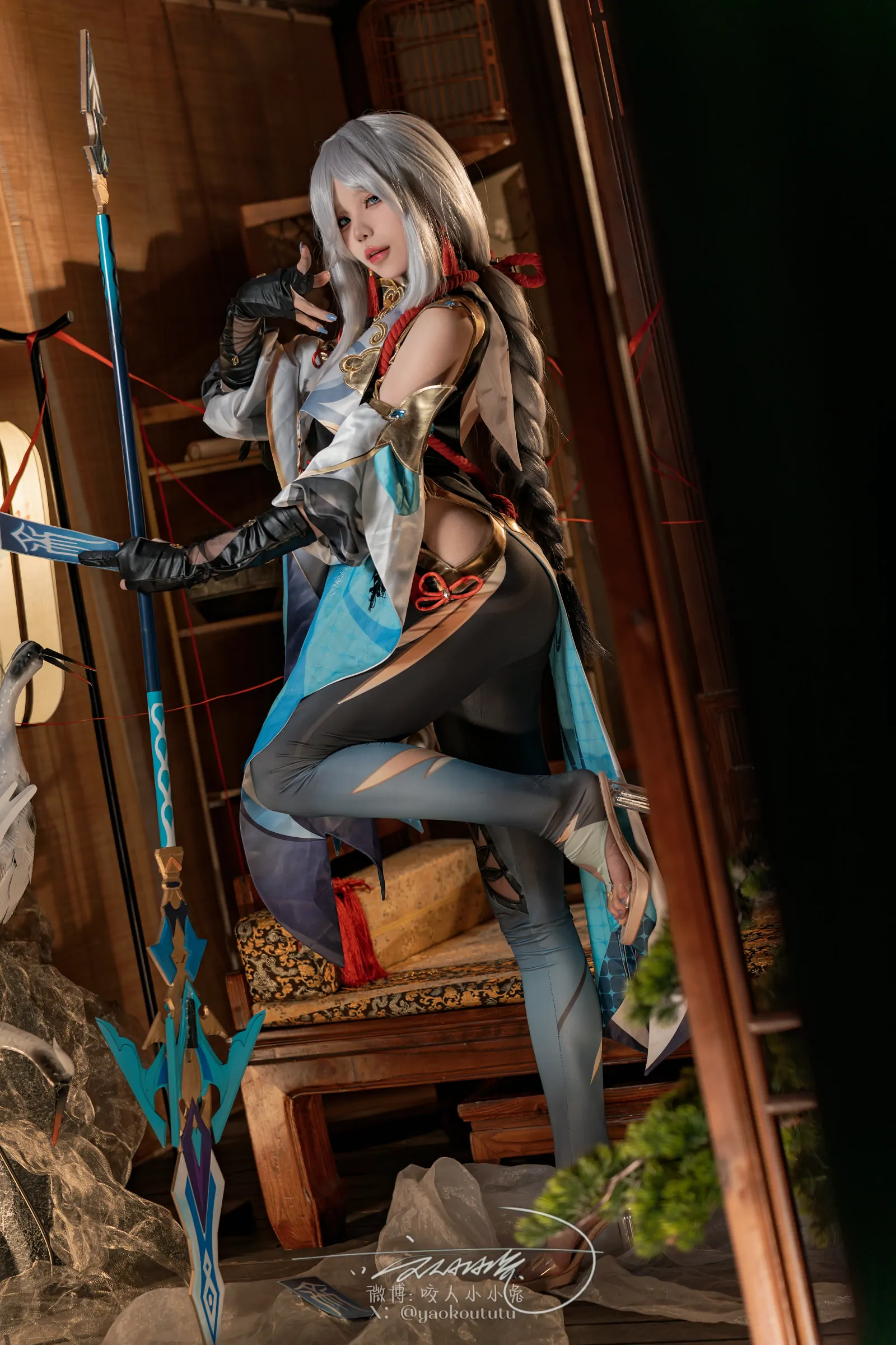 咬一口兔娘 – 原神 申鹤 Cosplay-第2张