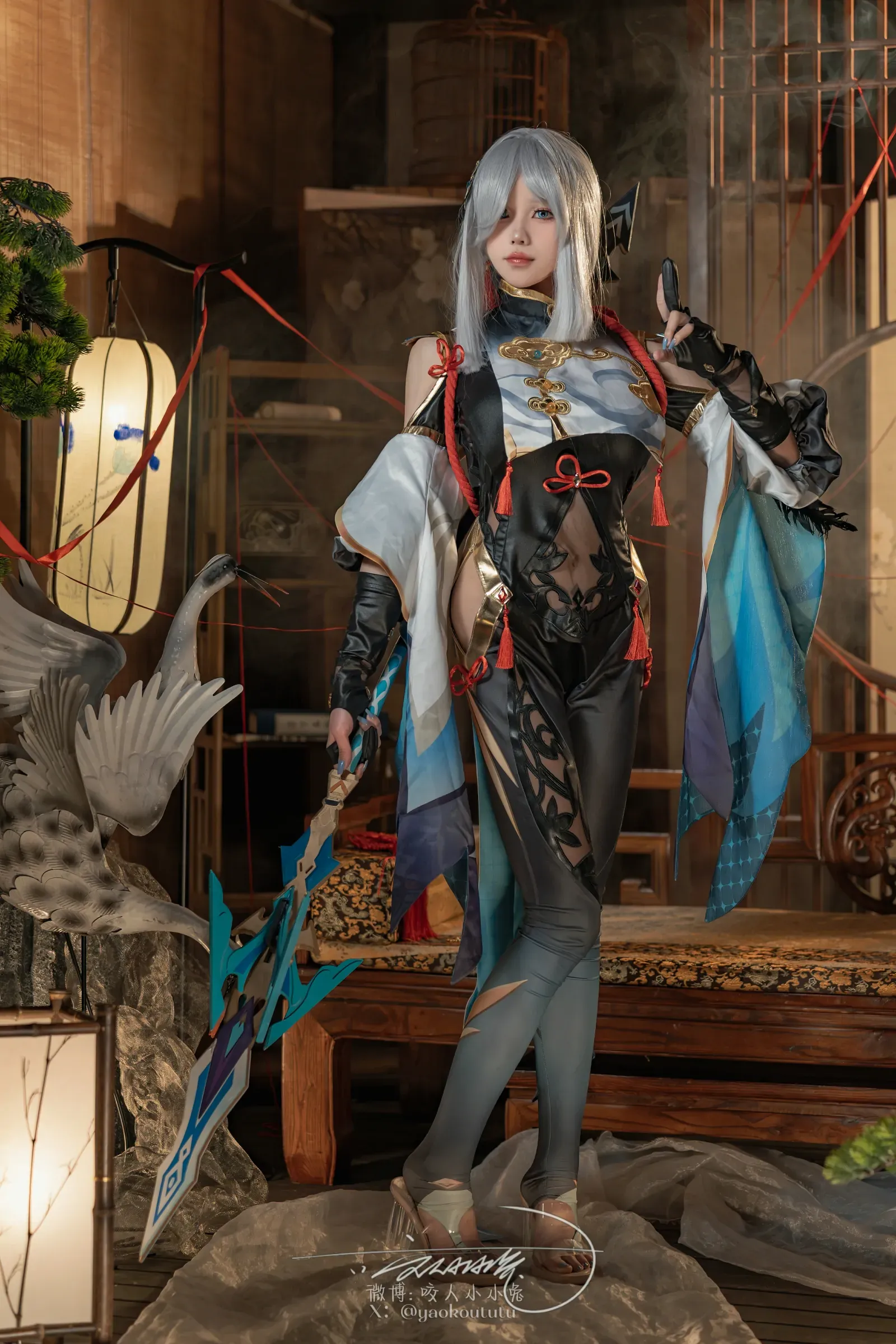 咬一口兔娘 – 原神 申鹤 Cosplay-第7张