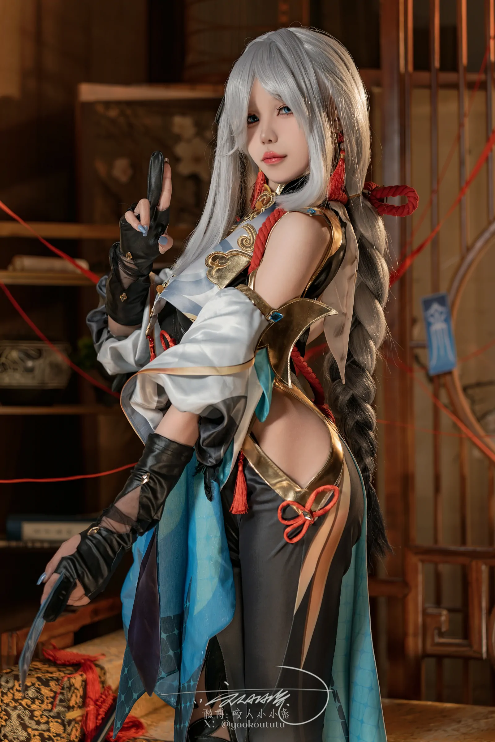 咬一口兔娘 – 原神 申鹤 Cosplay-第9张