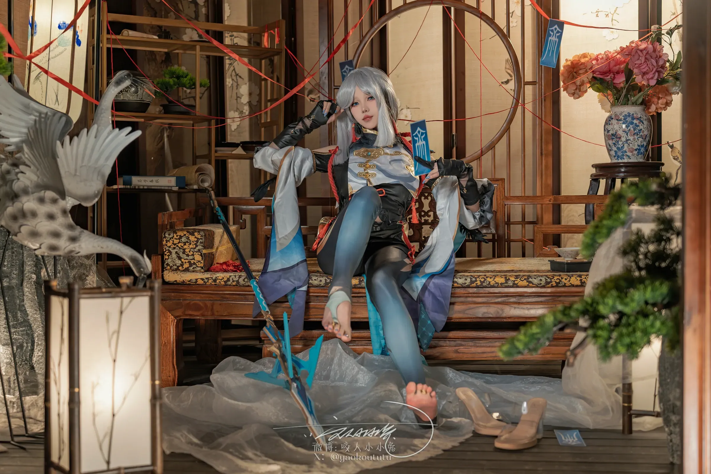 咬一口兔娘 – 原神 申鹤 Cosplay-第11张