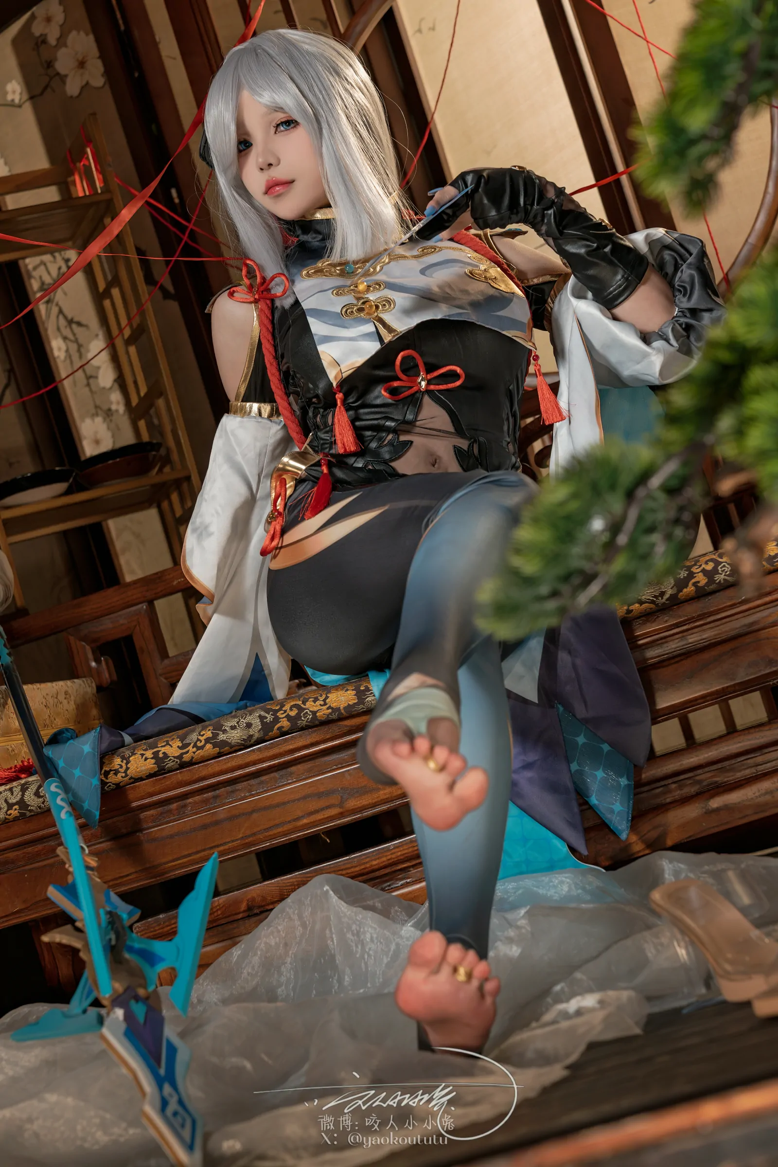 咬一口兔娘 – 原神 申鹤 Cosplay-第12张