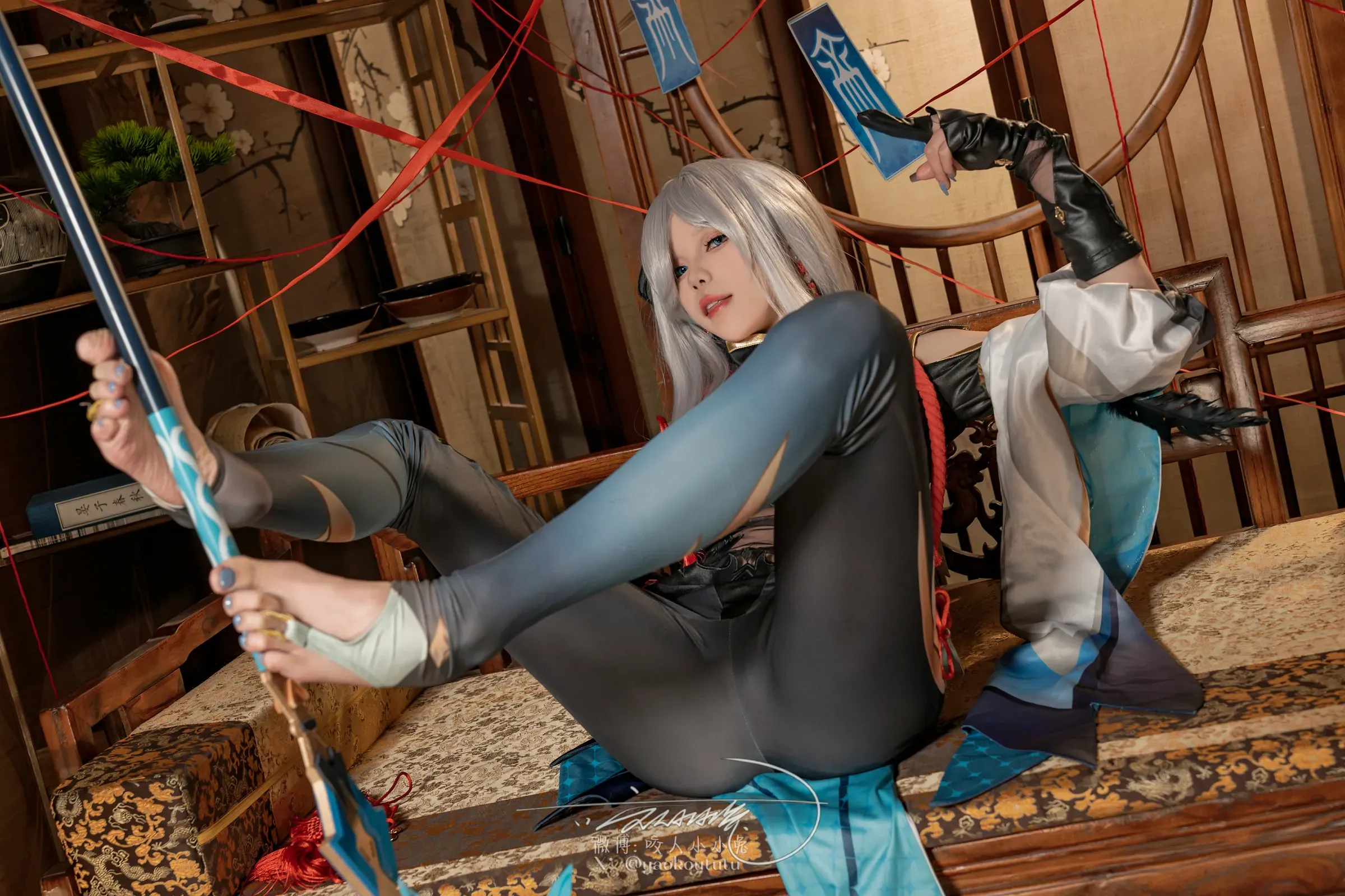 咬一口兔娘 – 原神 申鹤 Cosplay-第14张
