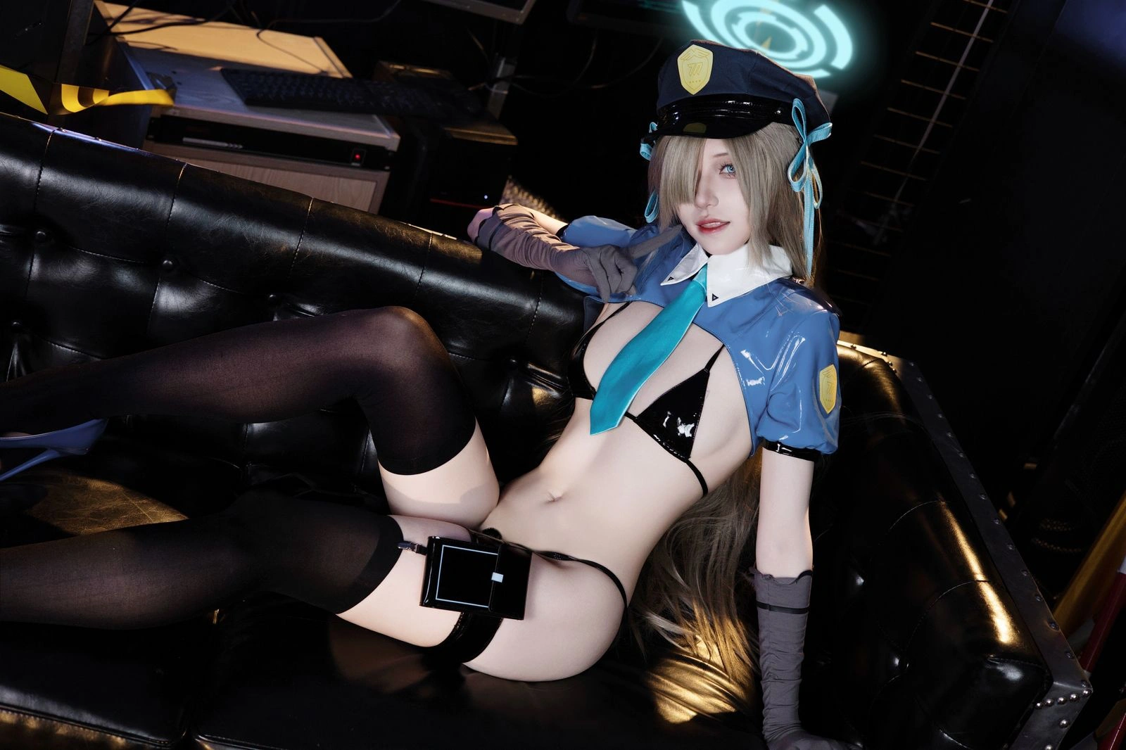 双木扶苏 – 碧蓝档案 一之濑明日奈 警察ver Cosplay-第7张