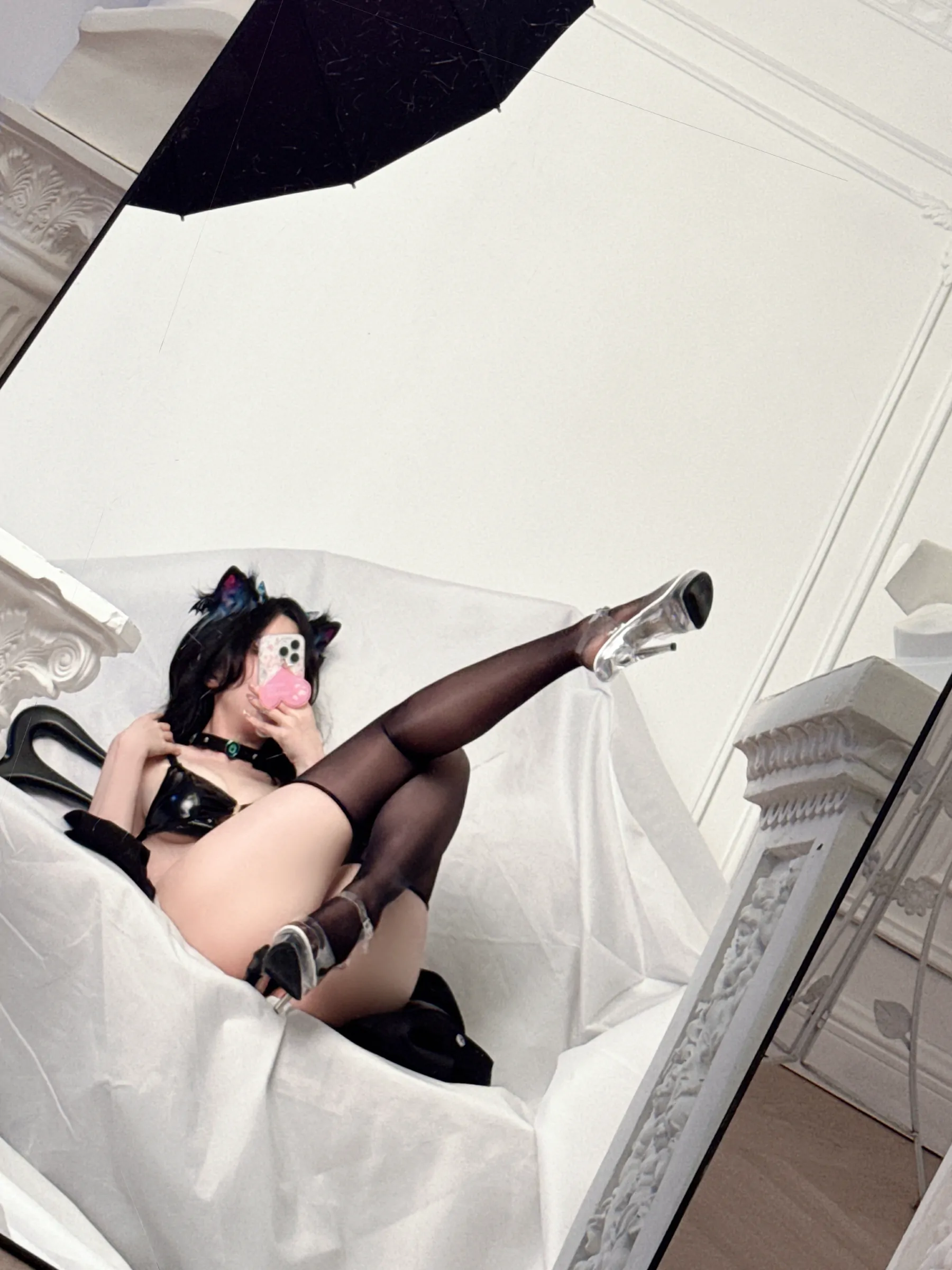 星之迟迟 – 万圣节小恶魔猫耳 Cosplay-第30张