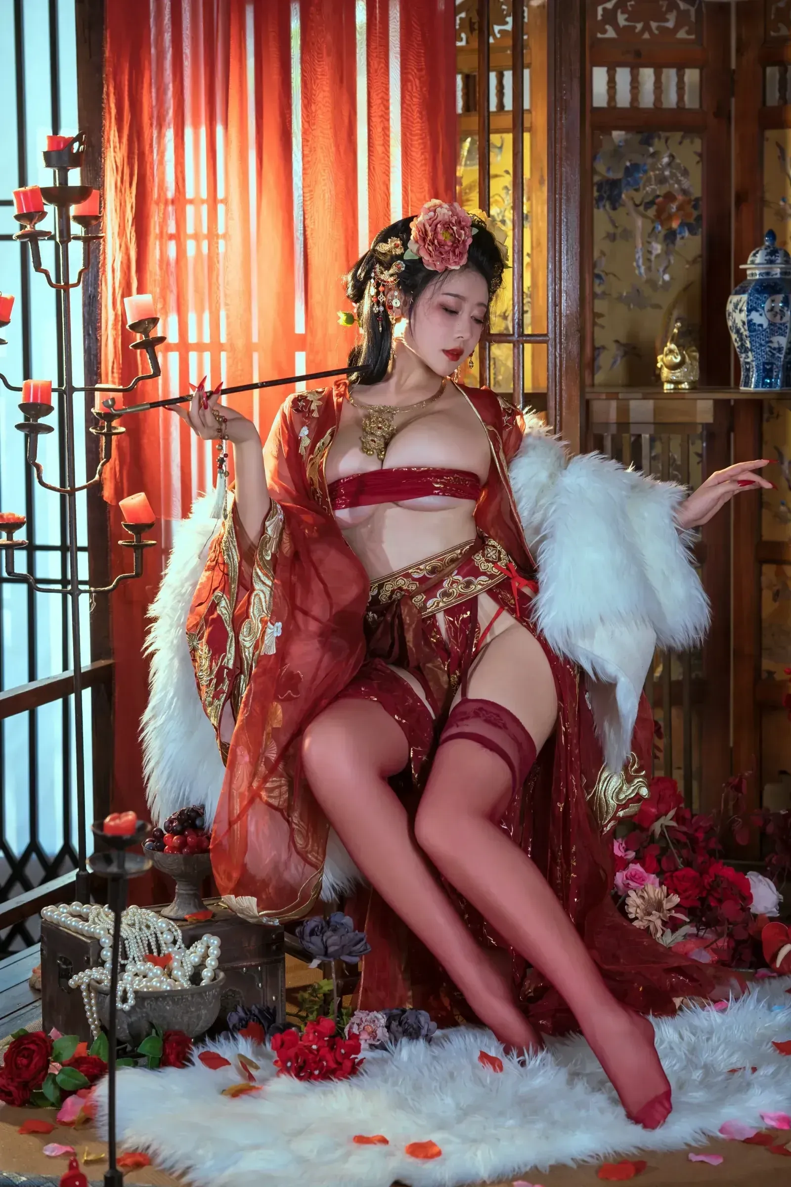 云溪溪 – 奶桃奈汐酱nice 青楼韵事 Cosplay-第108张