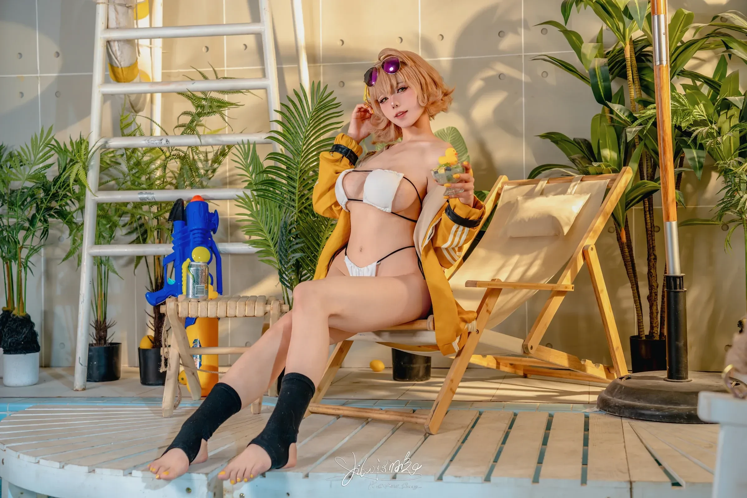 咬一口兔娘（黏黏团子兔） – 『闪耀夏日-阿尼斯』 恋爱告急 Cosplay-第1张