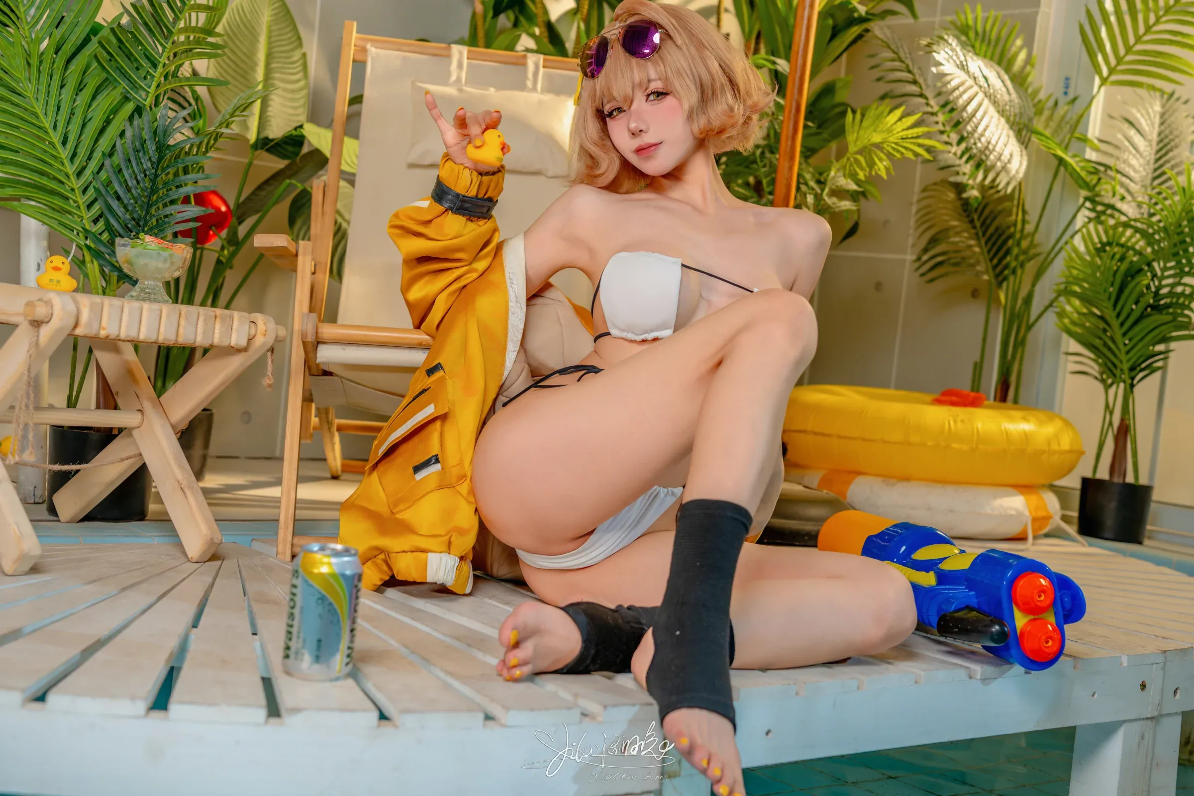 咬一口兔娘（黏黏团子兔） – 『闪耀夏日-阿尼斯』 恋爱告急 Cosplay-第19张