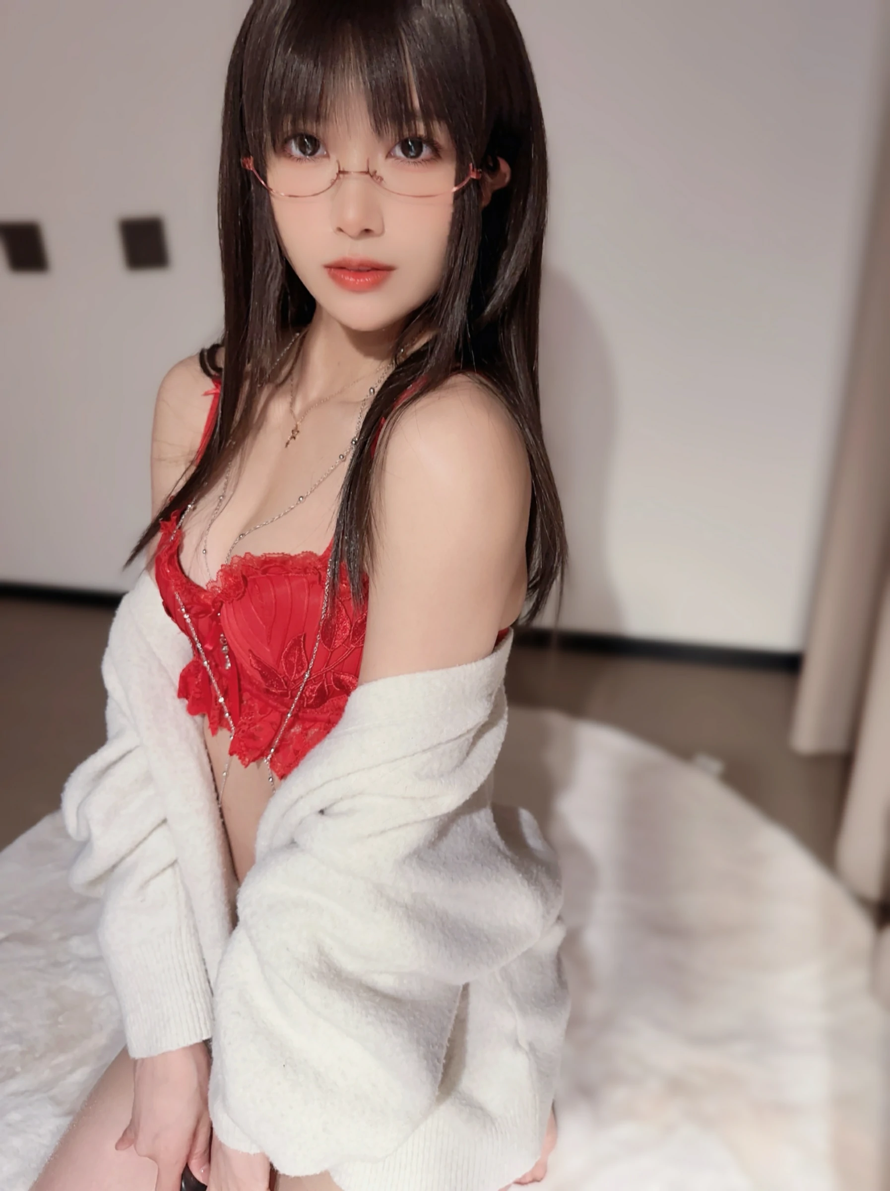 布丁大法 – 覆盆子眼镜娘 Cosplay-第3张
