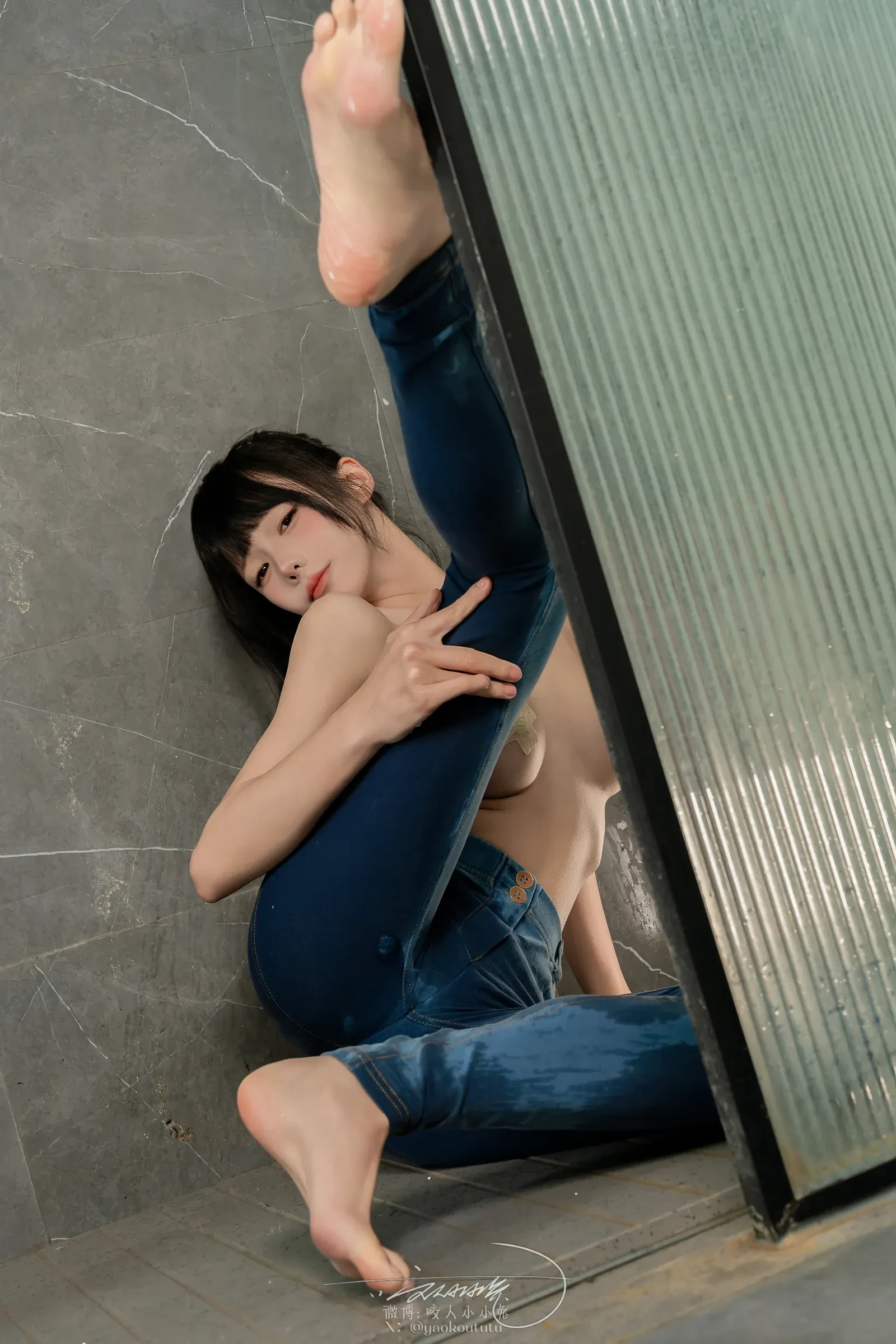 咬一口兔娘 7月作品『自助洗衣房』怦然心动 Cosplay-第48张