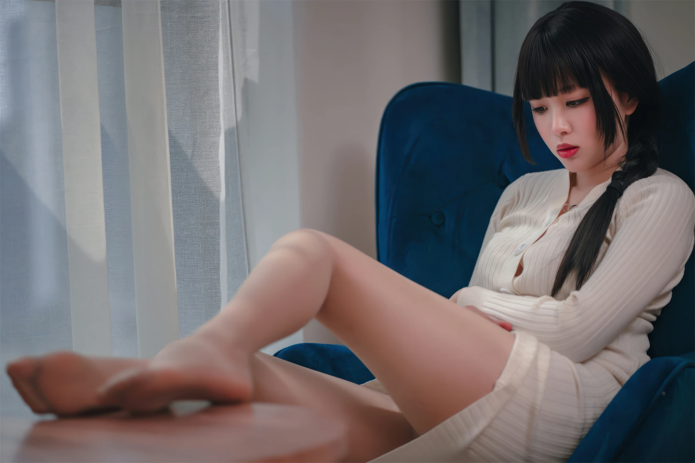轩萧学姐 – 肉丝家妻 Cosplay-第8张