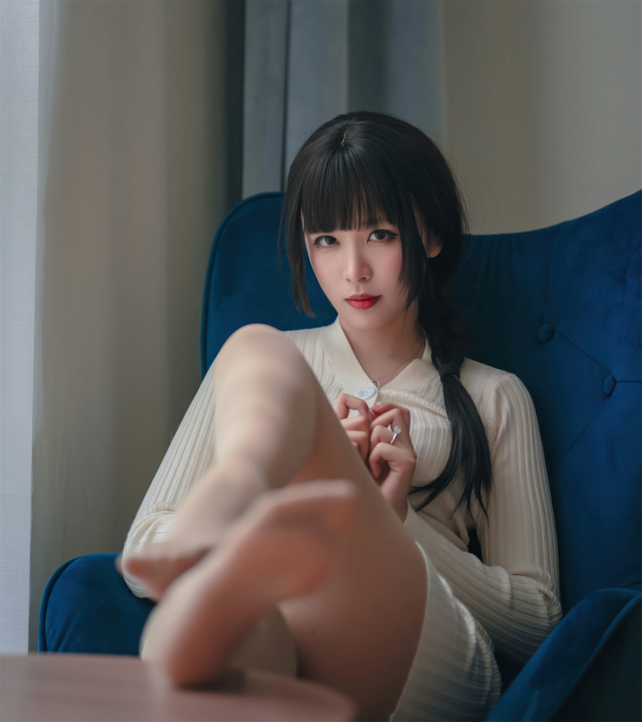 轩萧学姐 – 肉丝家妻 Cosplay-第22张