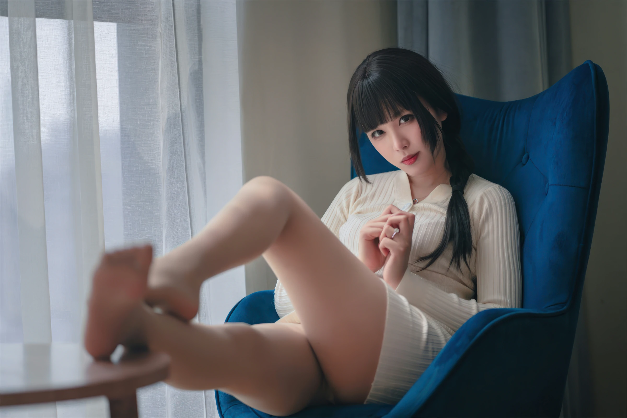 轩萧学姐 – 肉丝家妻 Cosplay-第20张