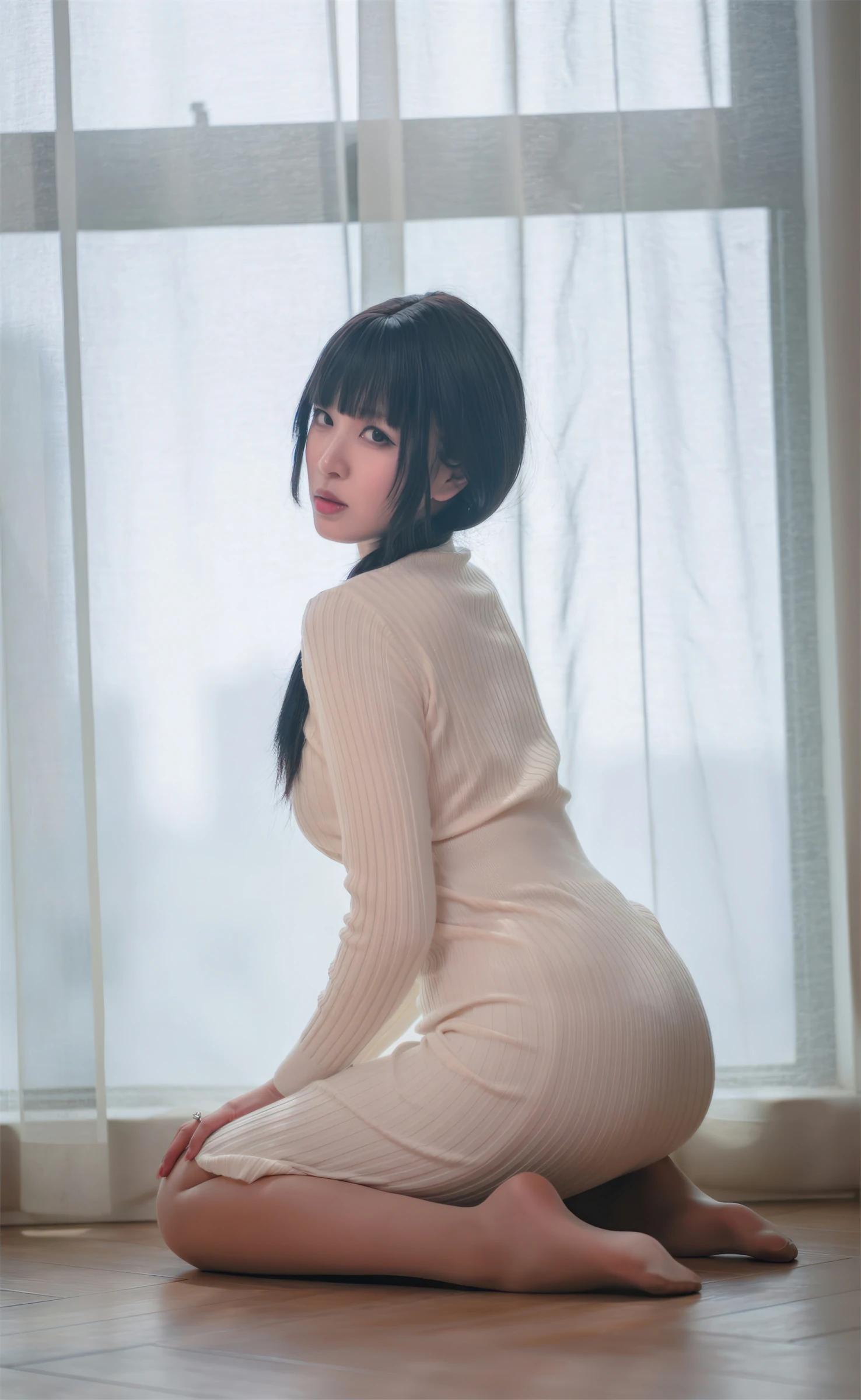 轩萧学姐 – 肉丝家妻 Cosplay-第44张