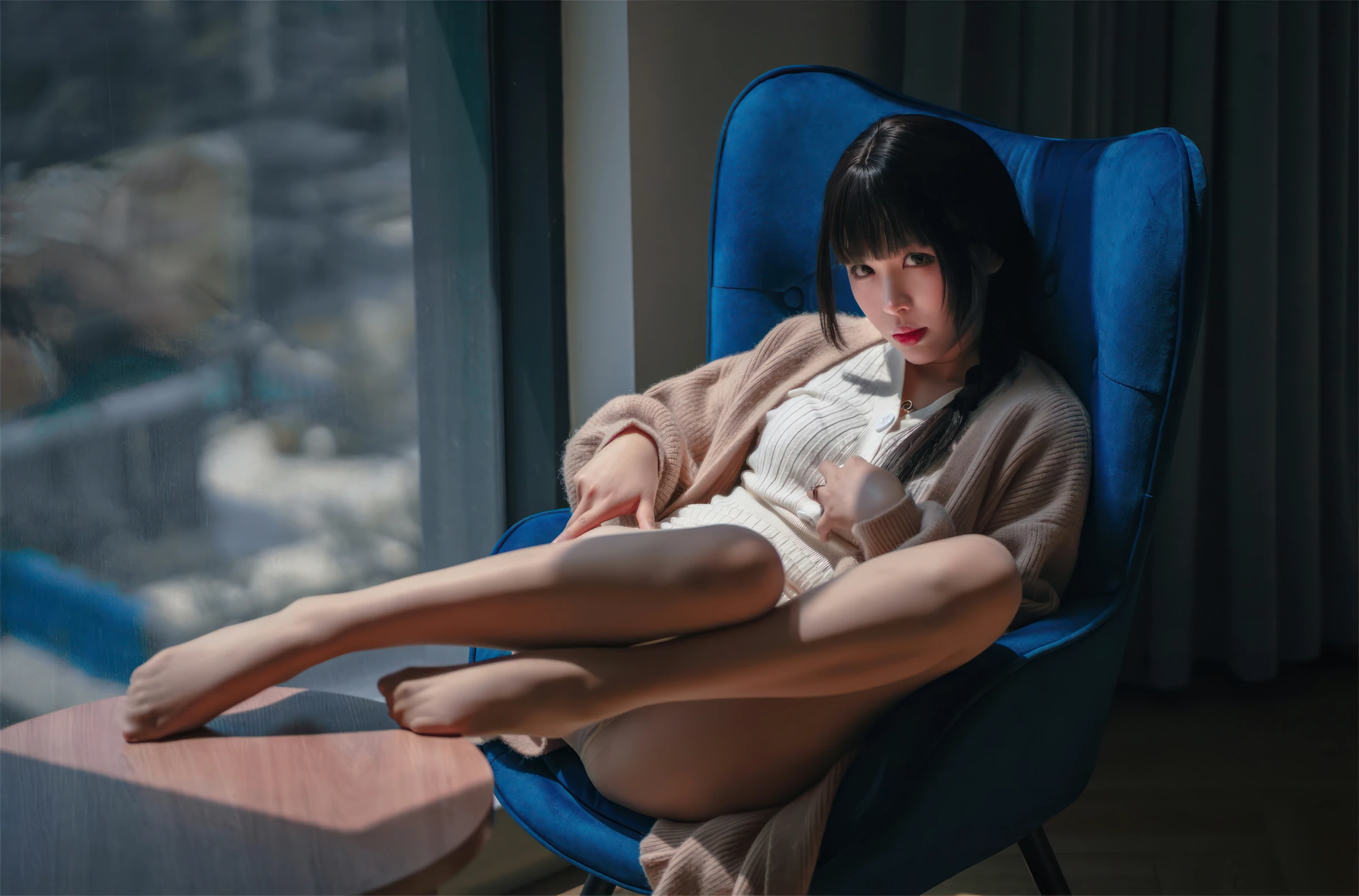 轩萧学姐 – 肉丝家妻 Cosplay-第62张