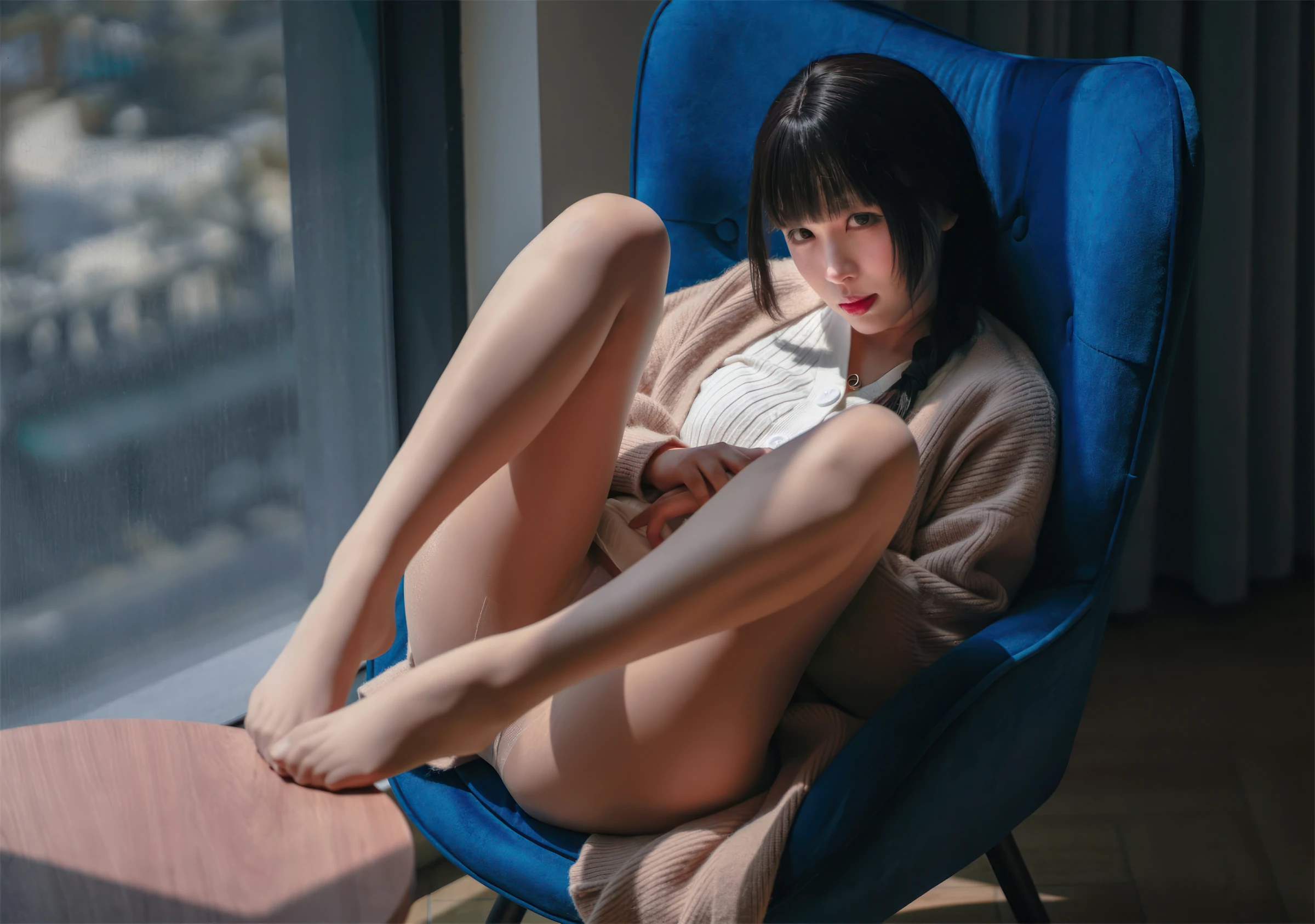 轩萧学姐 – 肉丝家妻 Cosplay-第63张