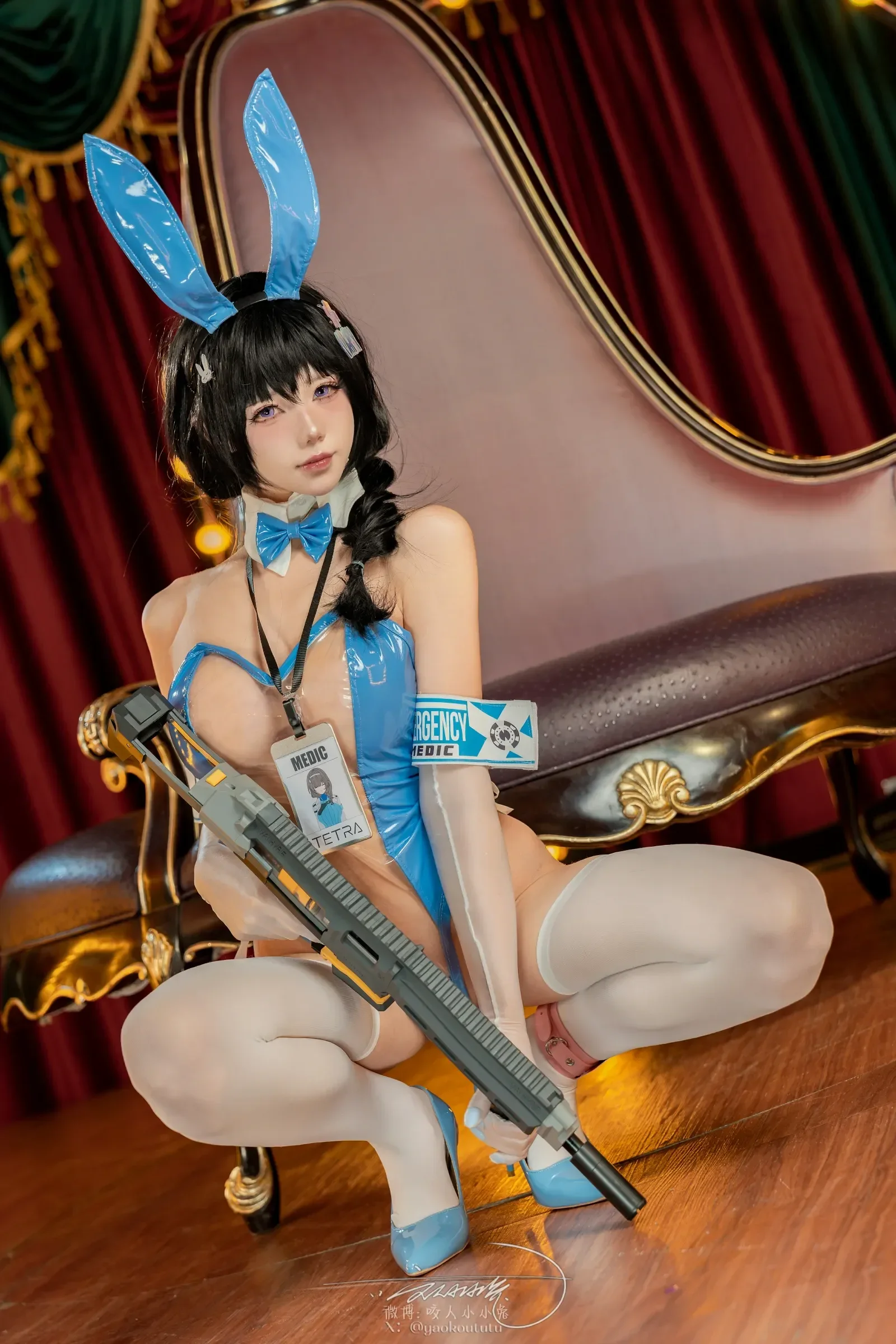 咬一口兔娘 – 7月作品『医疗兔-梅里』不得不爱 Cosplay-第9张