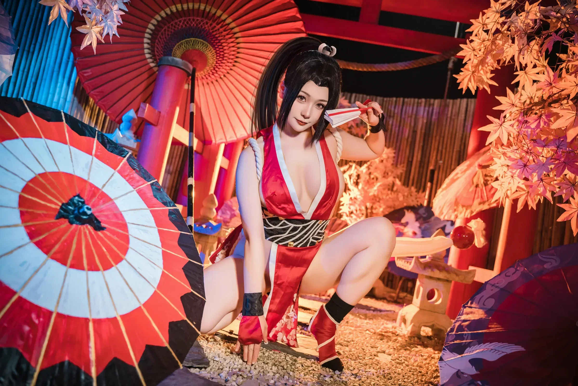 三刀刀miido – 不知火舞 女忍者 Cosplay-第7张