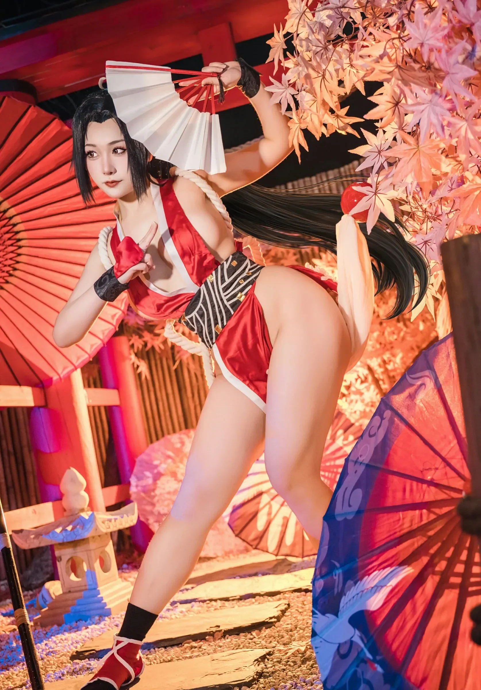三刀刀miido – 不知火舞 女忍者 Cosplay-第6张