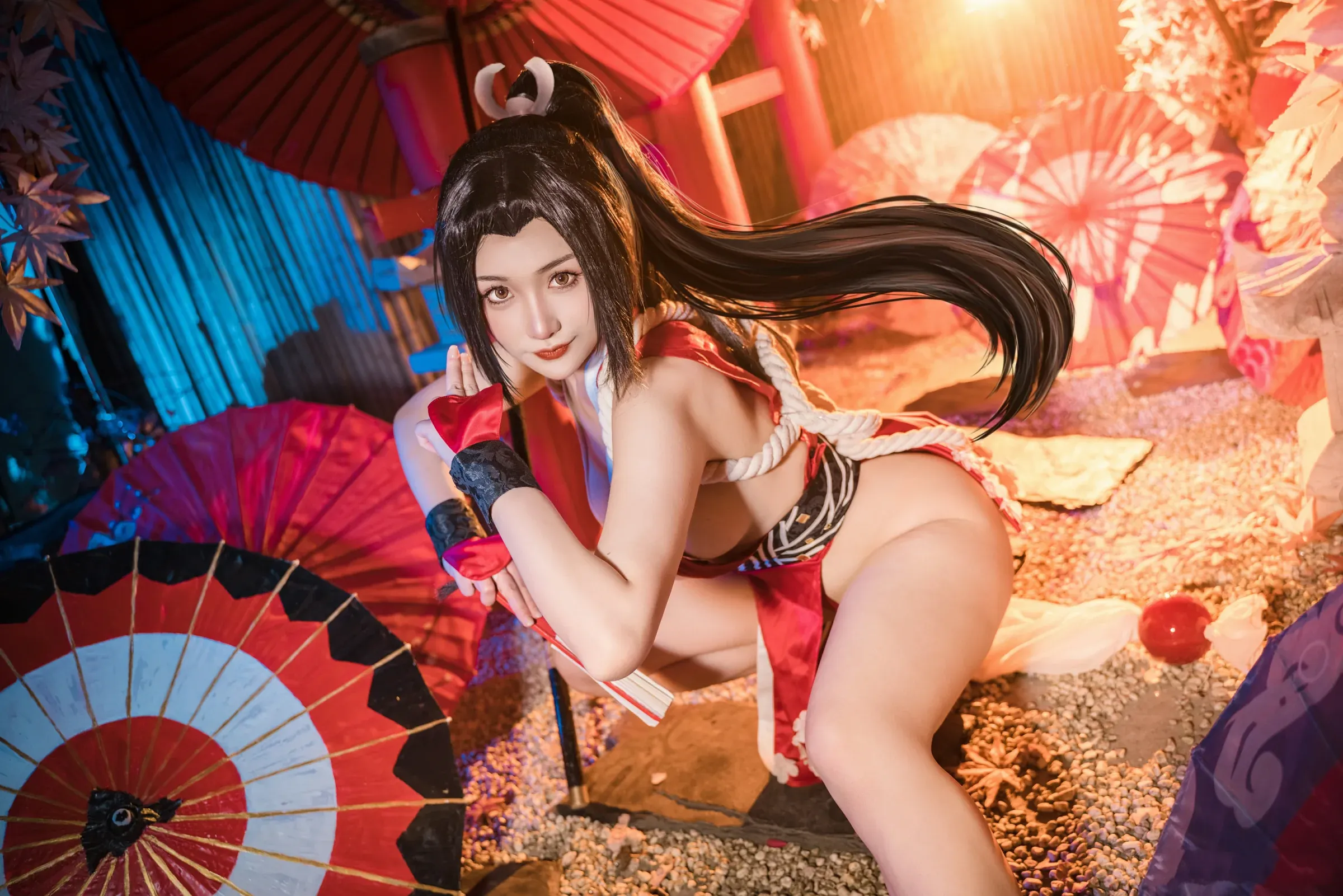 三刀刀miido – 不知火舞 女忍者 Cosplay-第11张